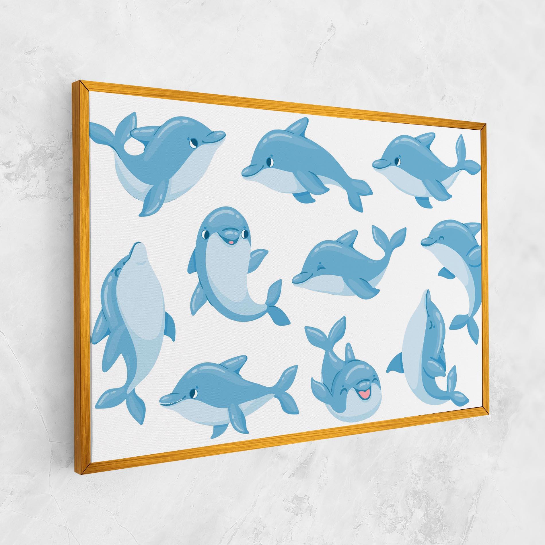 Vászonkép Dolphin mockup 1