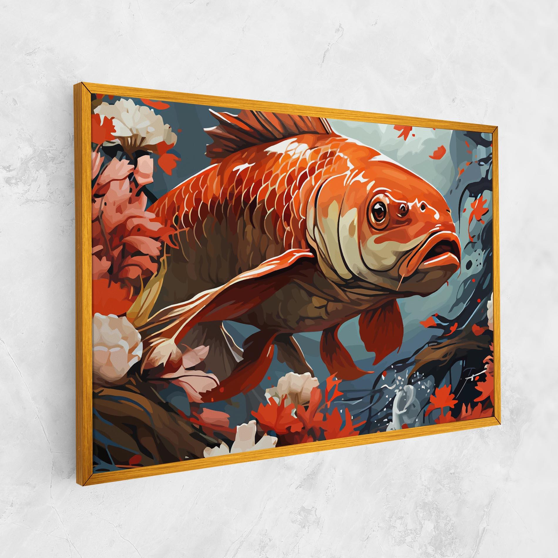Vászonkép Orange Koi mockup 1