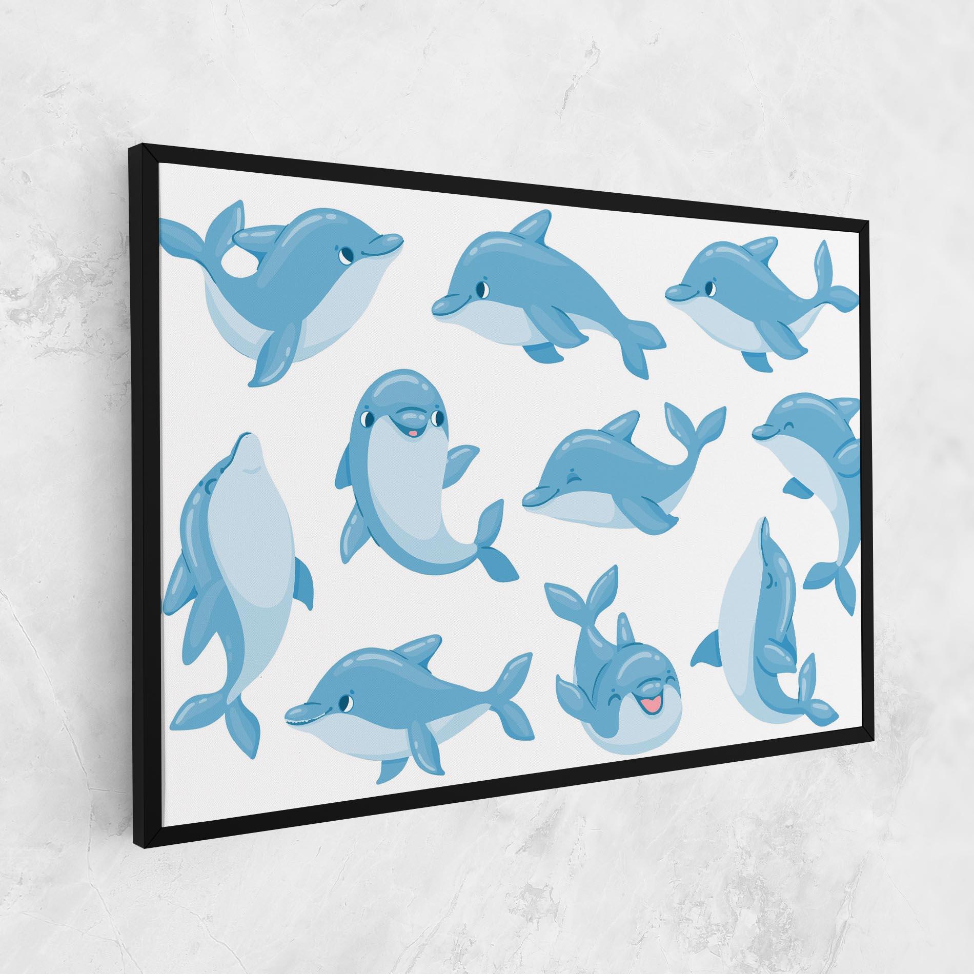Vászonkép Dolphin mockup 1