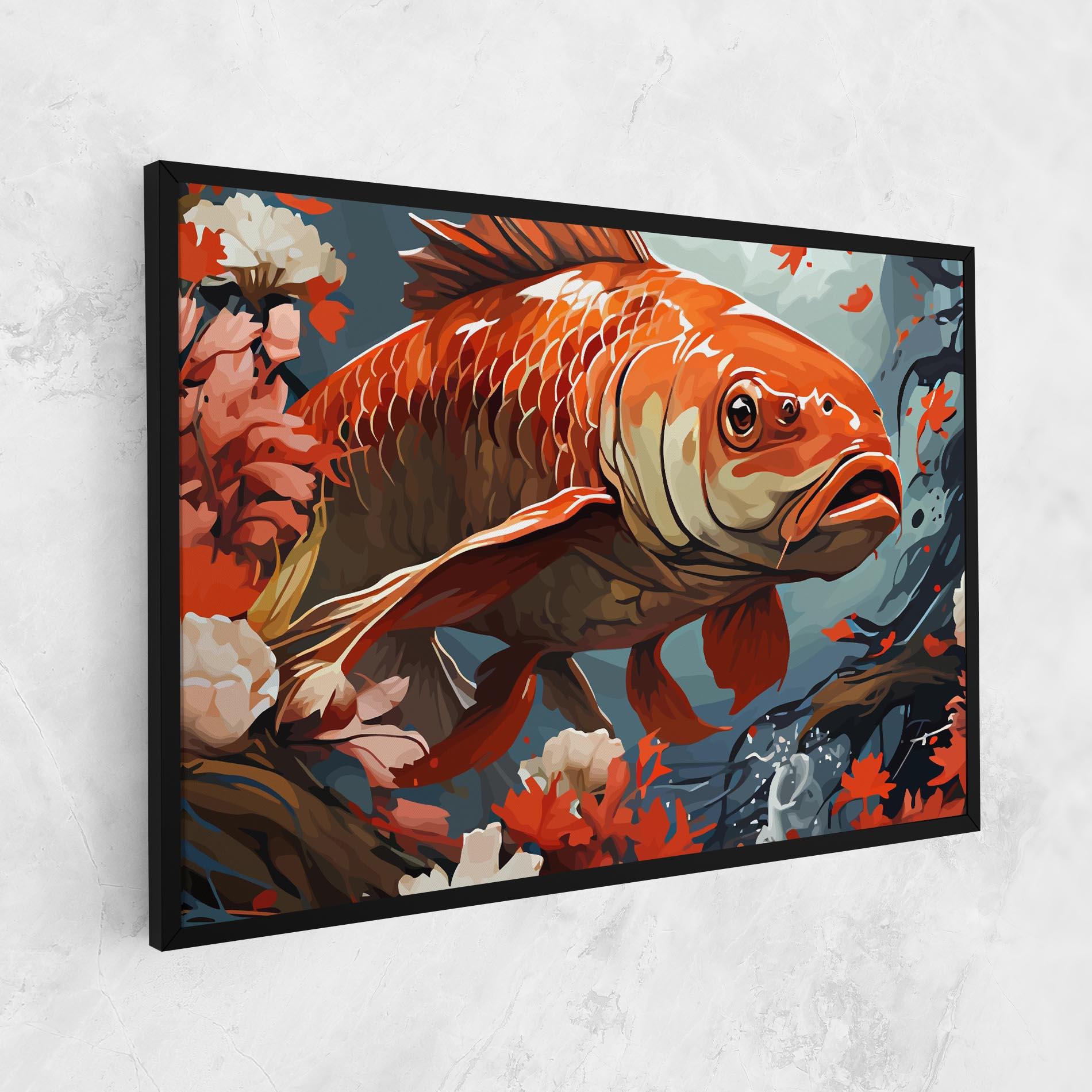 Vászonkép Orange Koi mockup 1