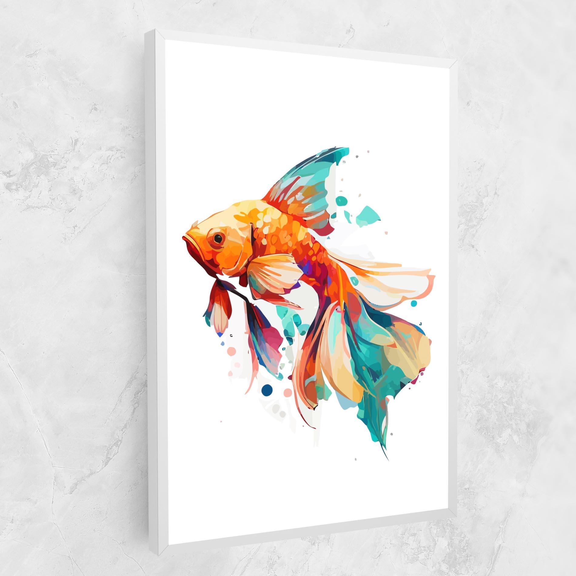 Vászonkép Blue Orange Fish mockup 1