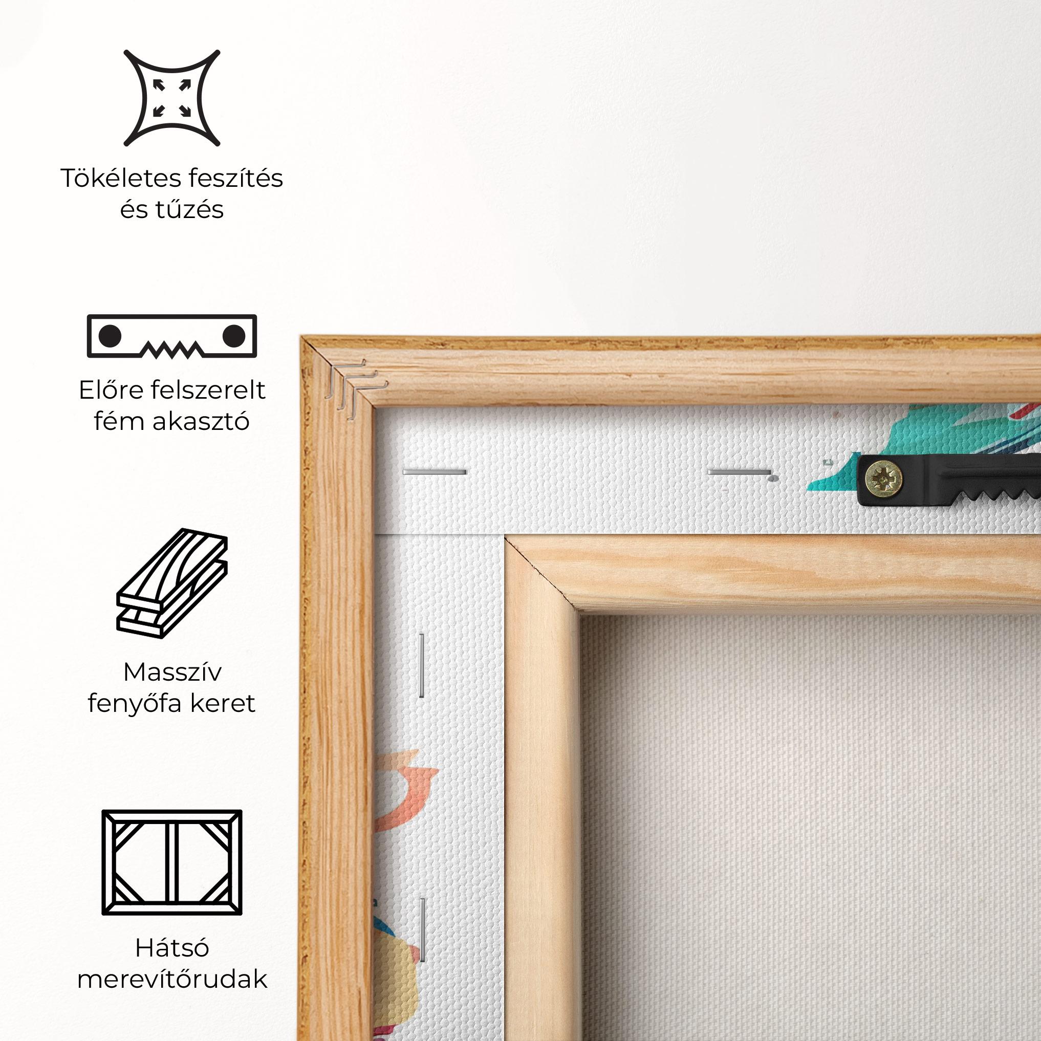 Vászonkép Blue Orange Fish mockup 5