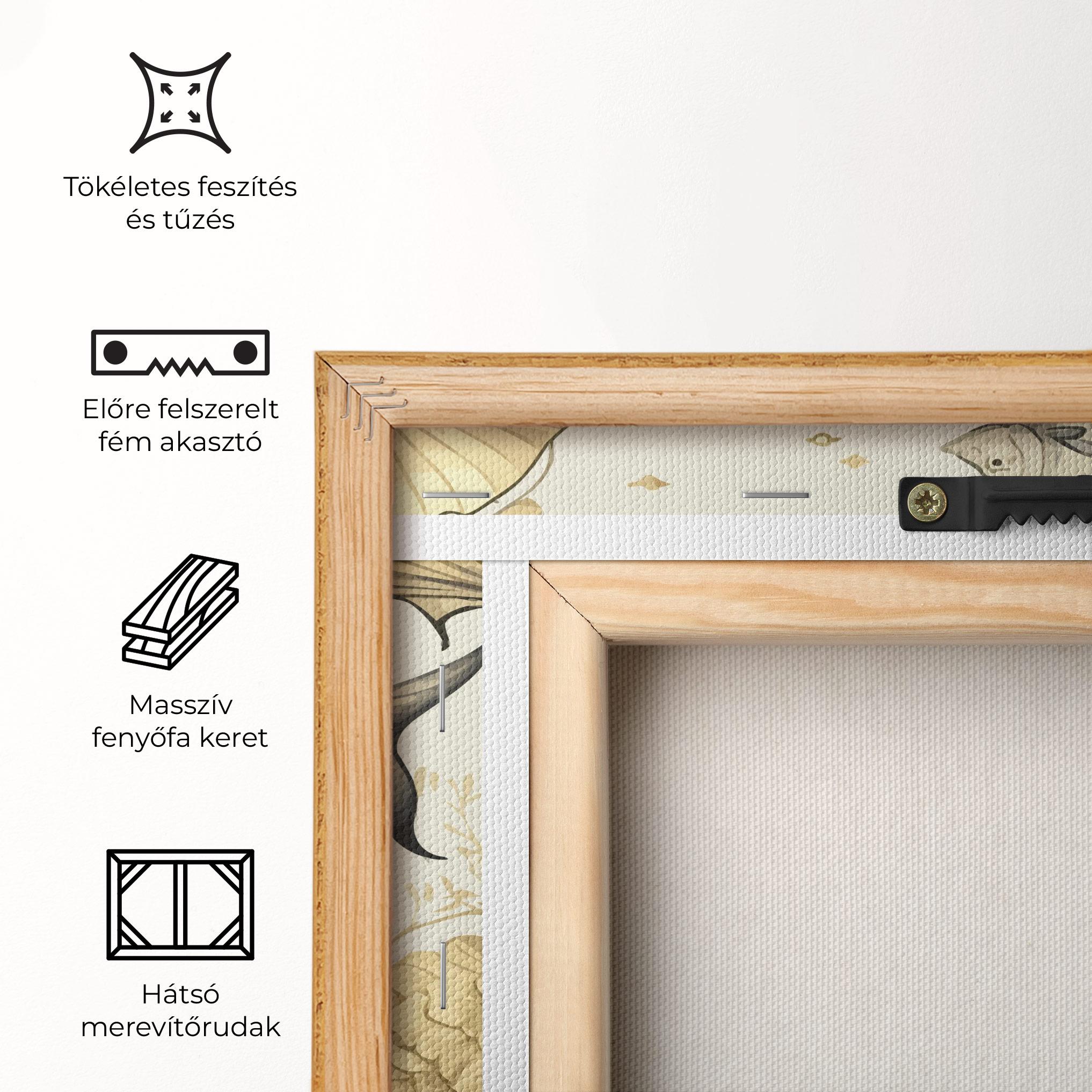 Vászonkép Grey Gold Fish mockup 5