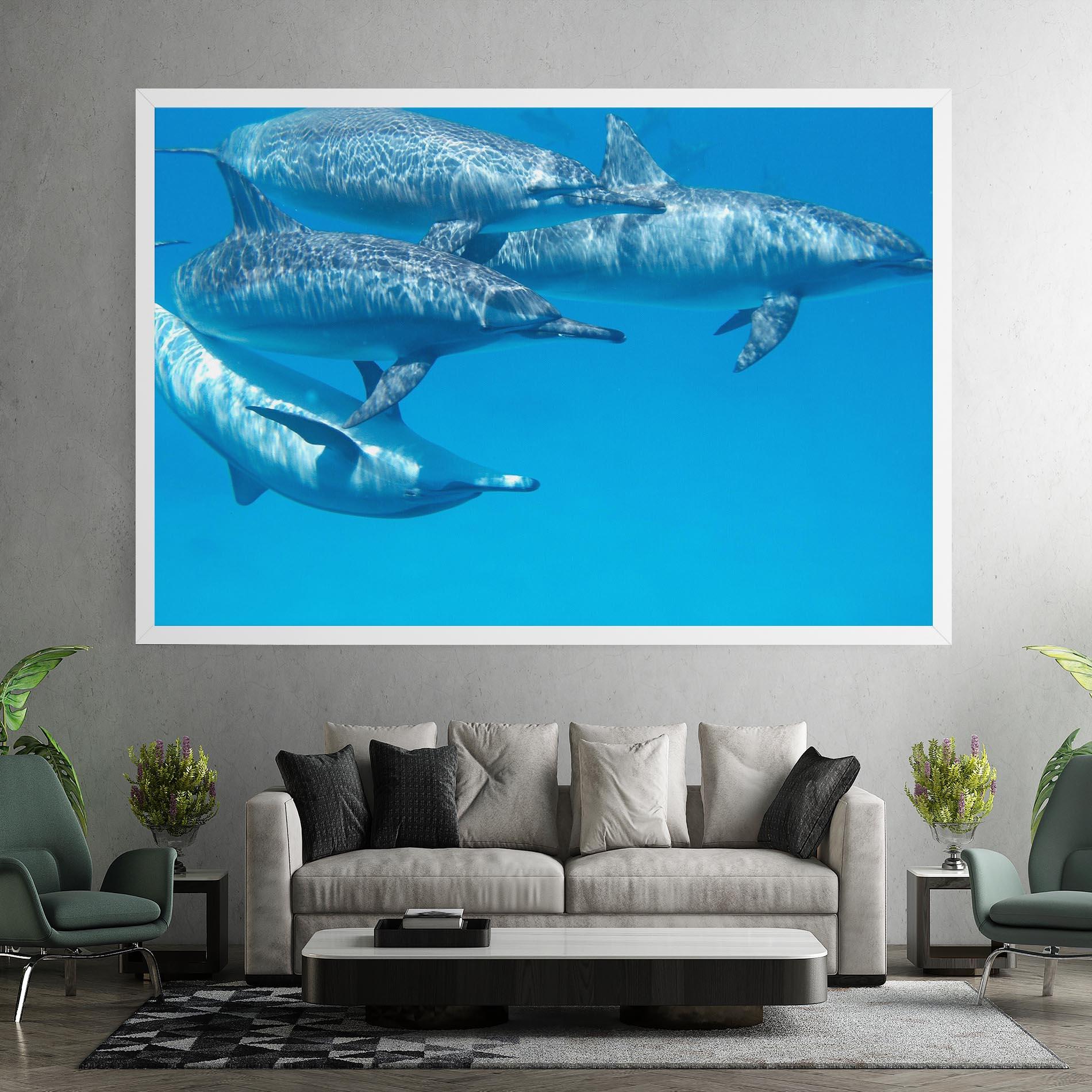 Vászonkép Family Of Dolphins mockup 7