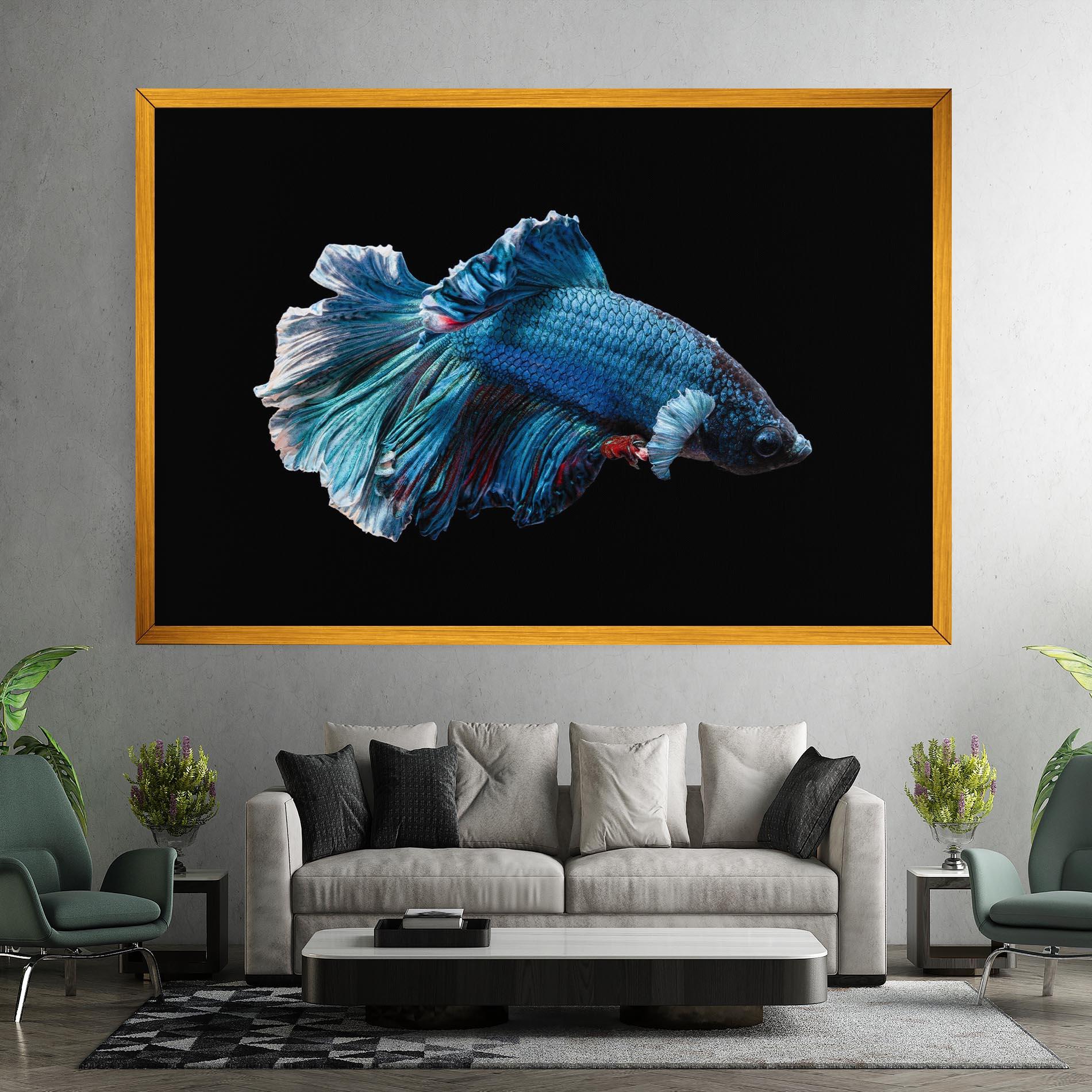 Vászonkép Blue Betta mockup 7
