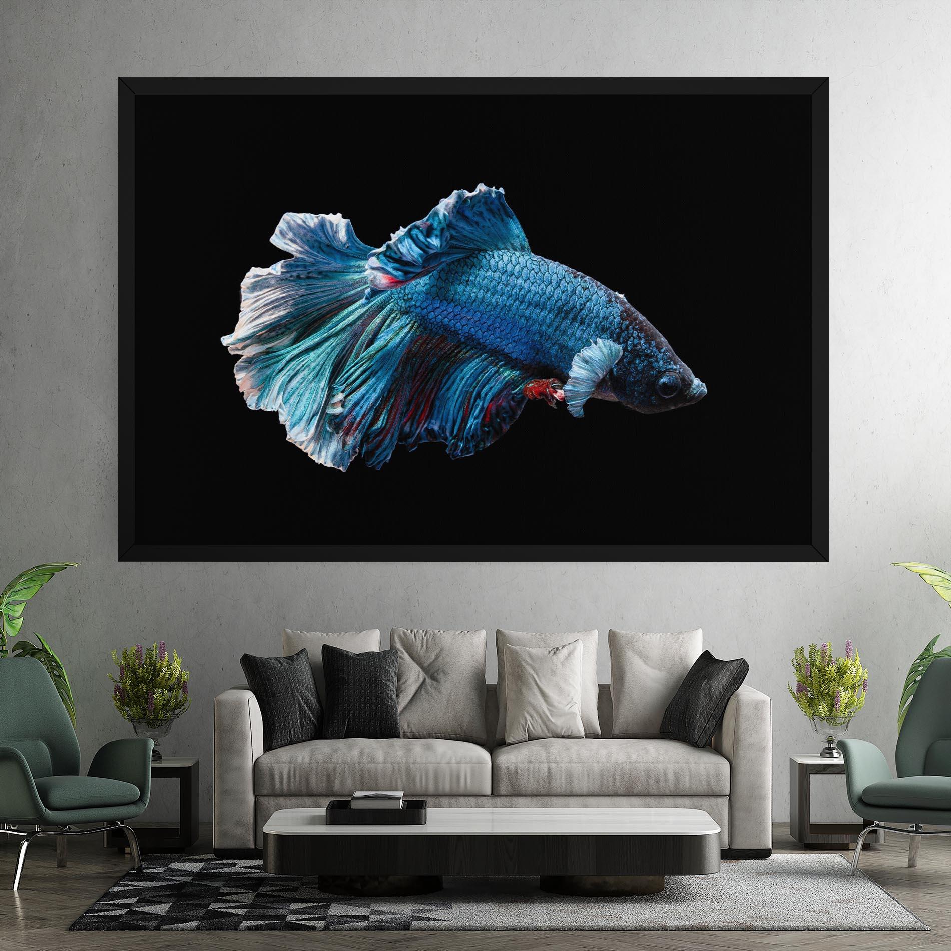 Vászonkép Blue Betta mockup 7