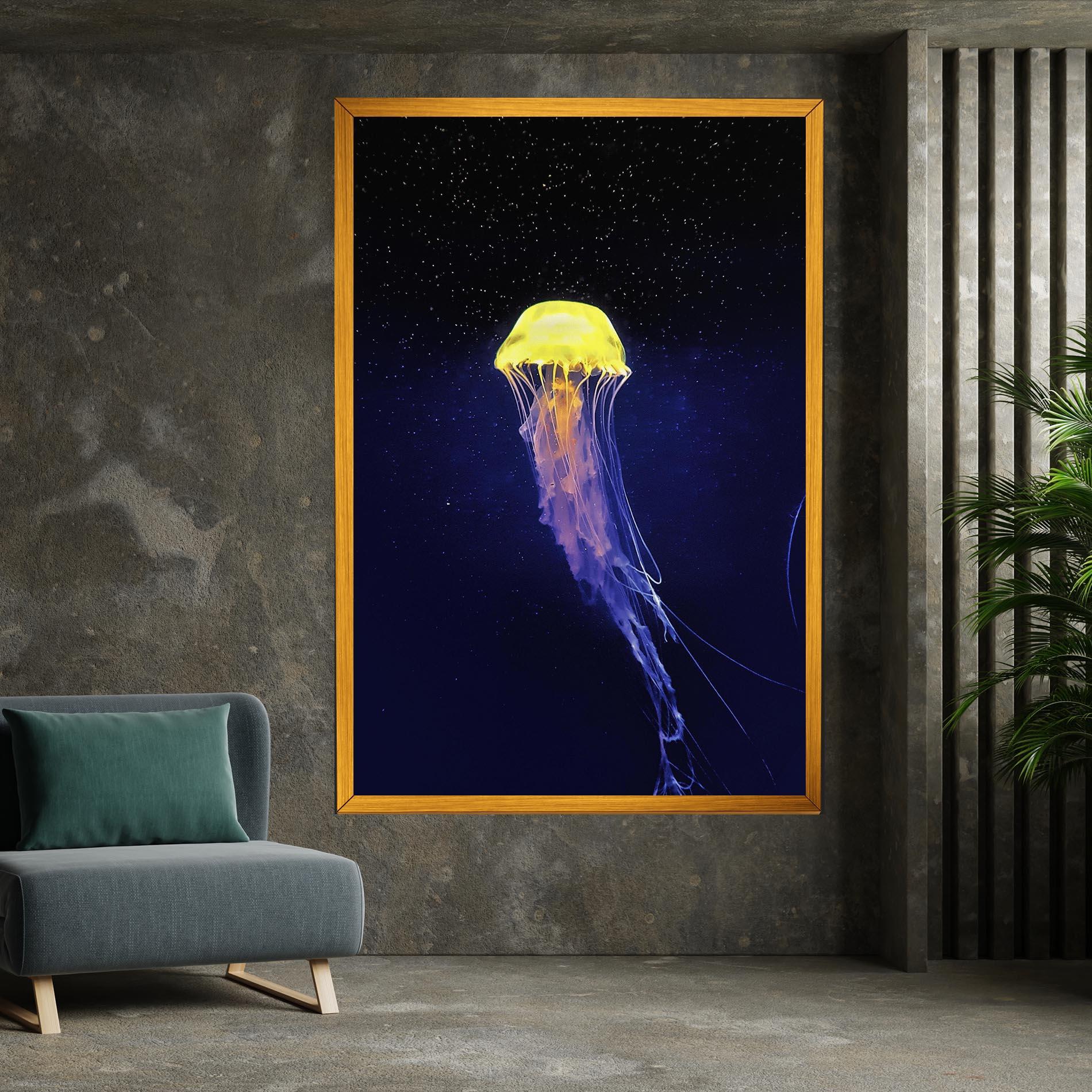 Vászonkép Purple Jellyfish mockup 7