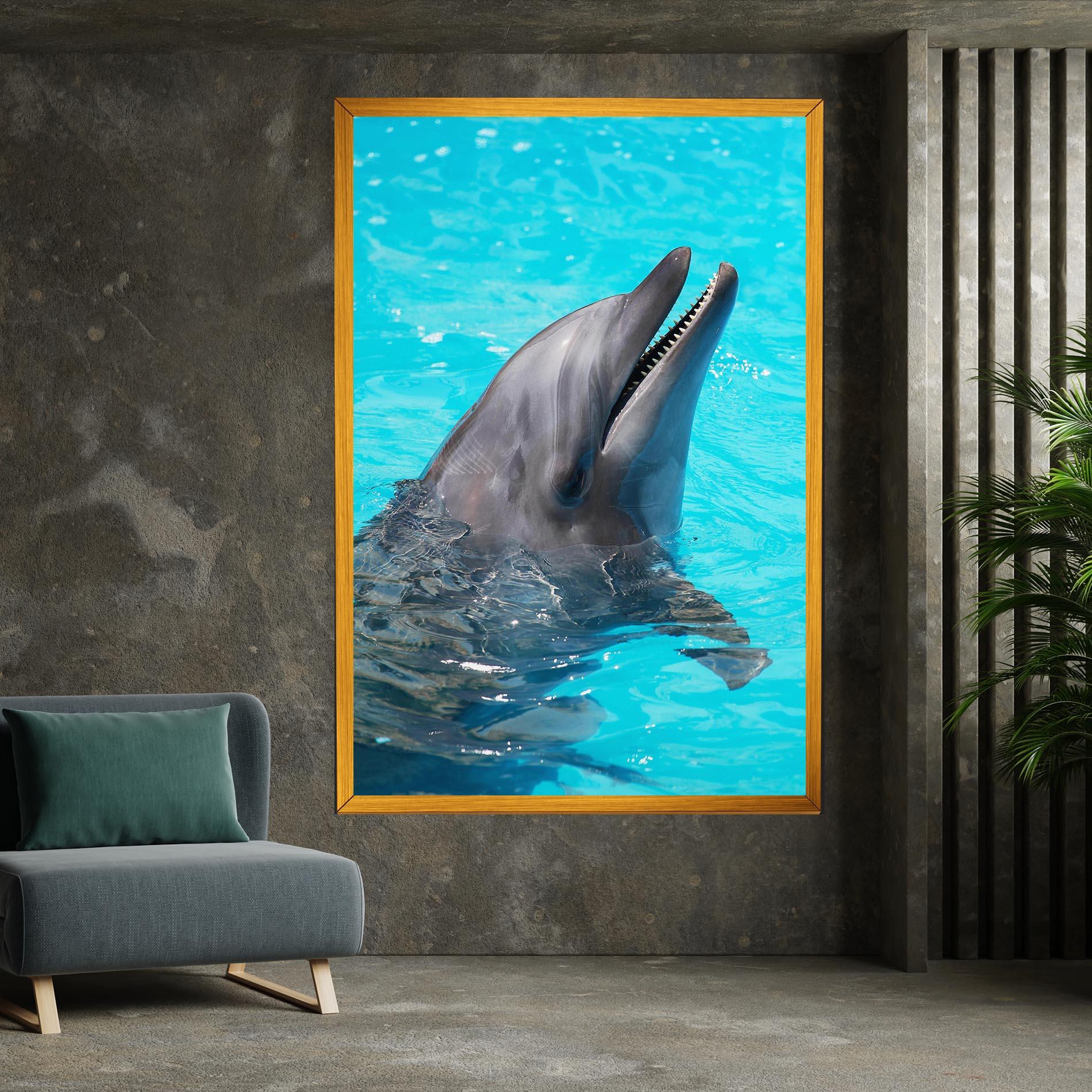 Vászonkép Trained Dolphin mockup 7