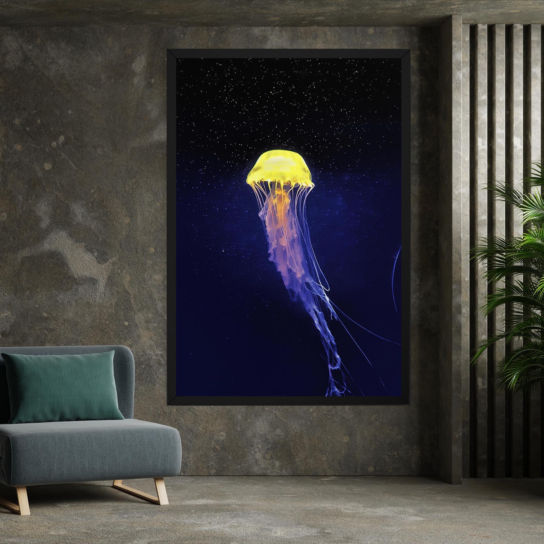 Vászonkép Purple Jellyfish mockup 7