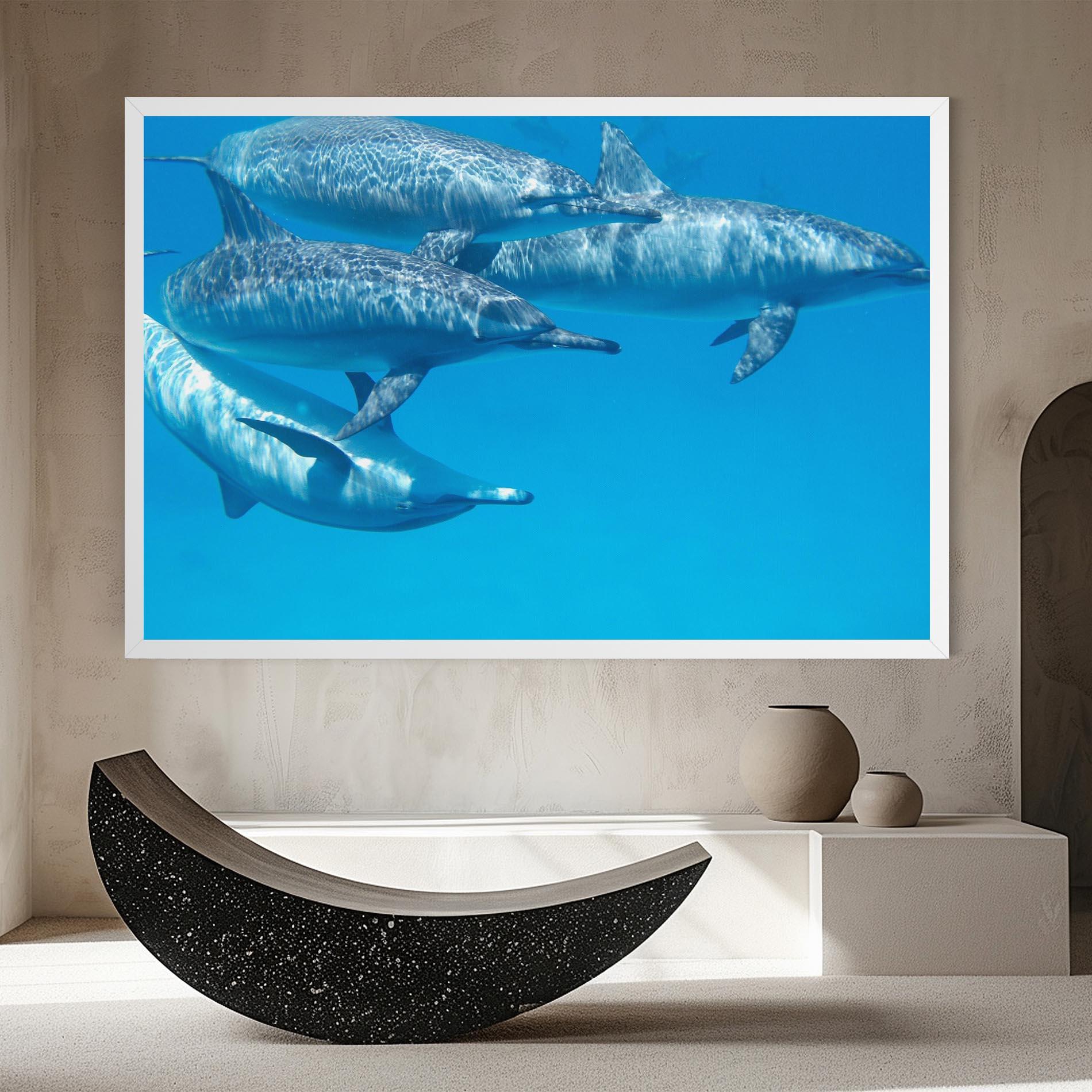Vászonkép Family Of Dolphins mockup 8