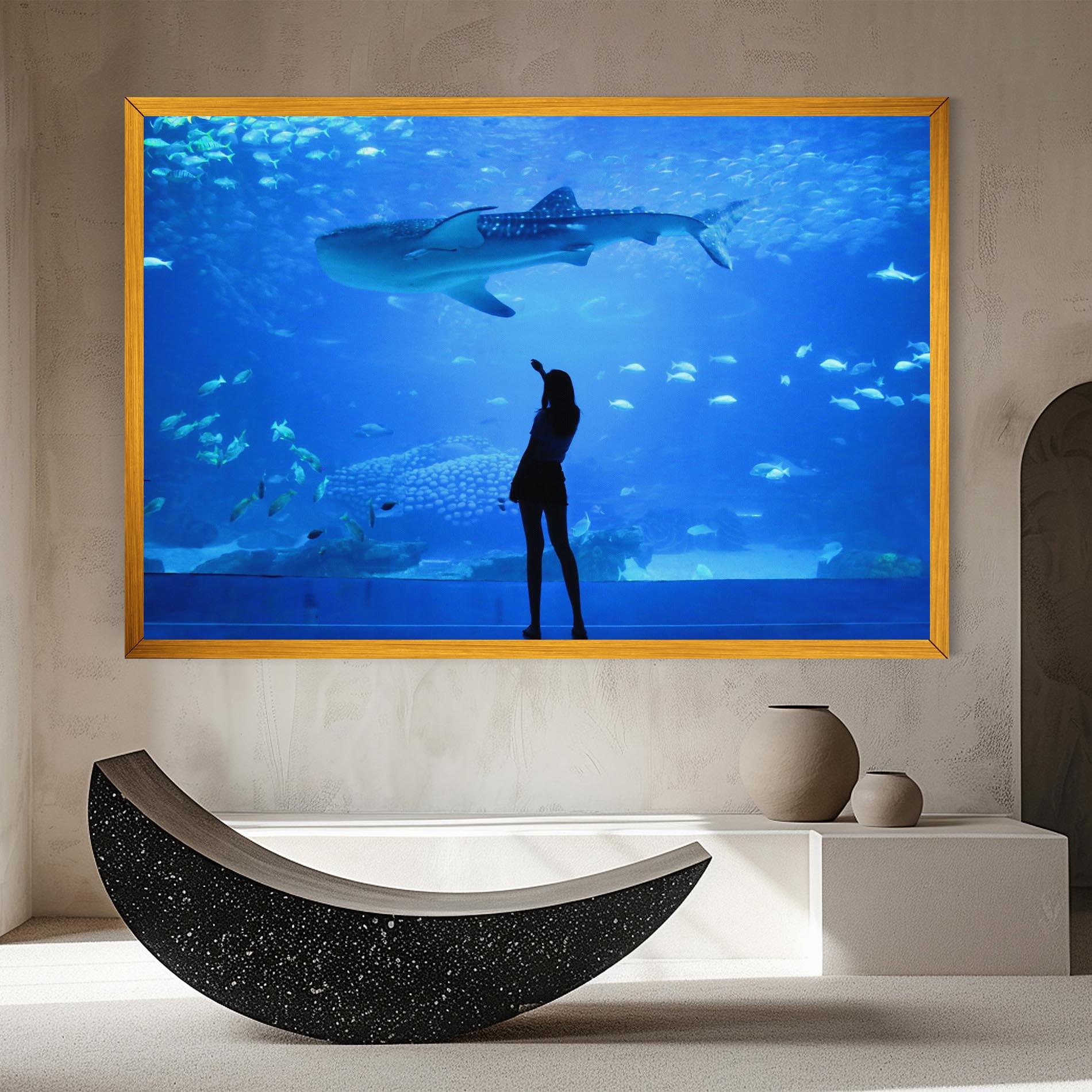 Vászonkép Aquarium Girl mockup 8