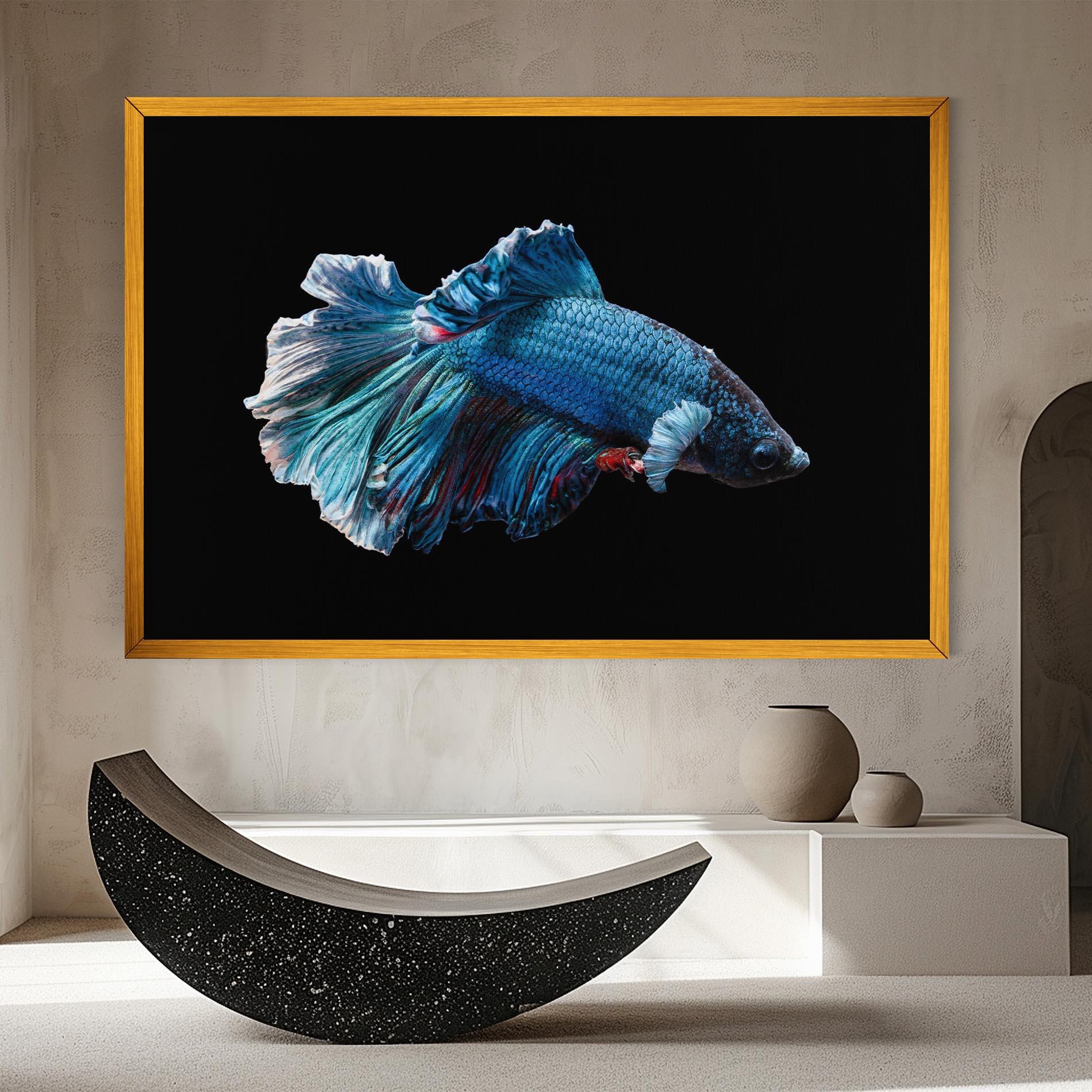 Vászonkép Blue Betta mockup 8