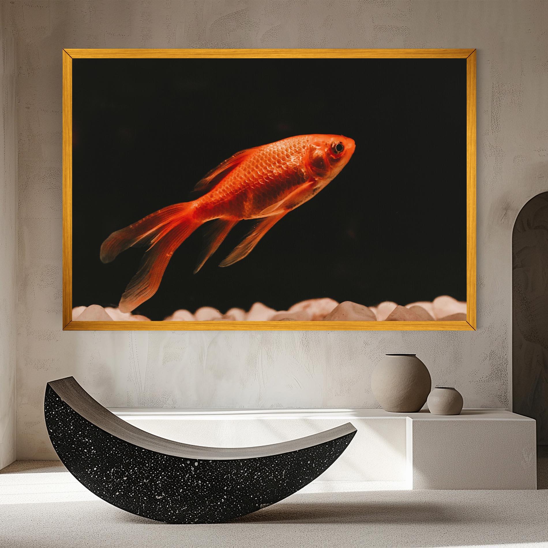 Vászonkép Small Orange Fish mockup 8