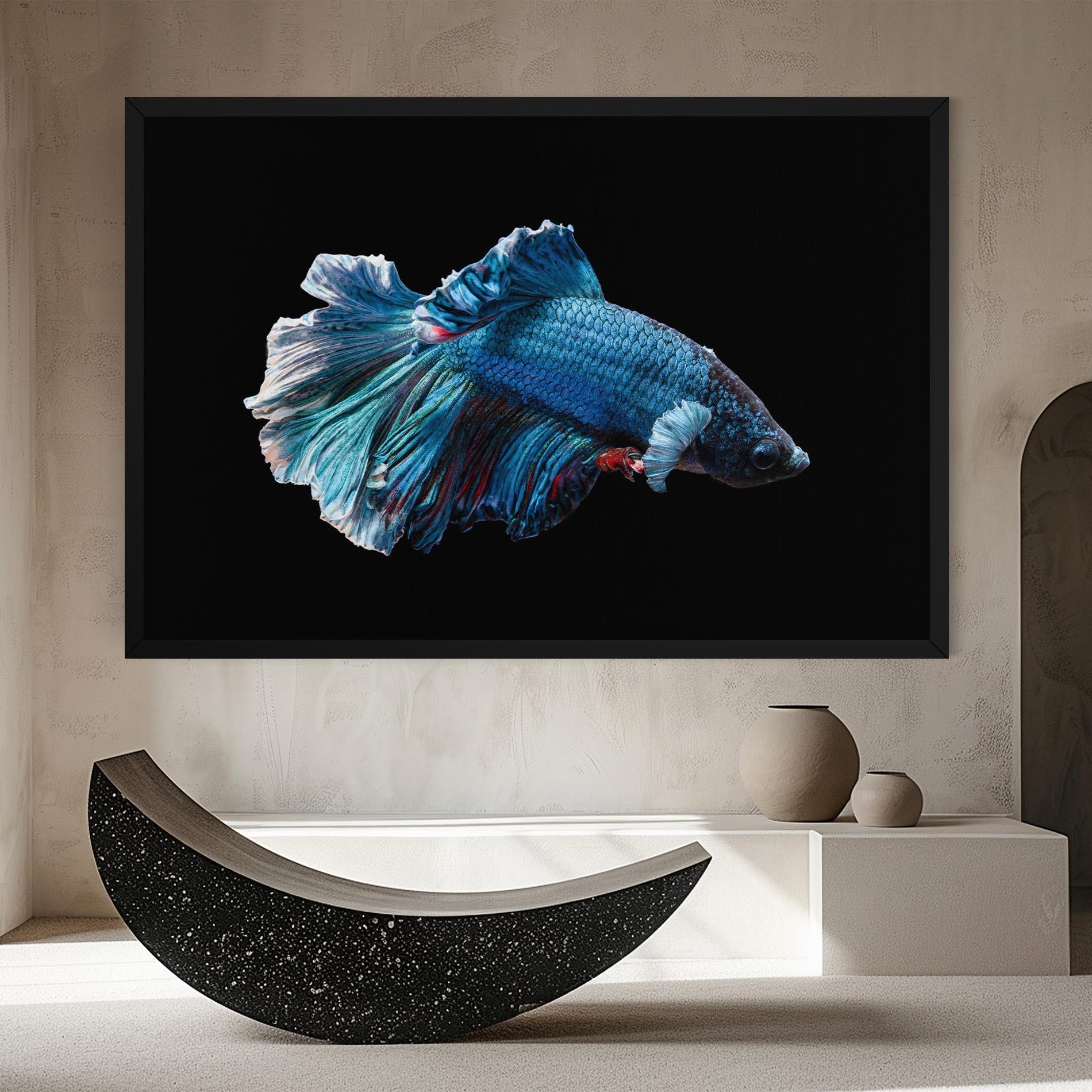 Vászonkép Blue Betta mockup 8