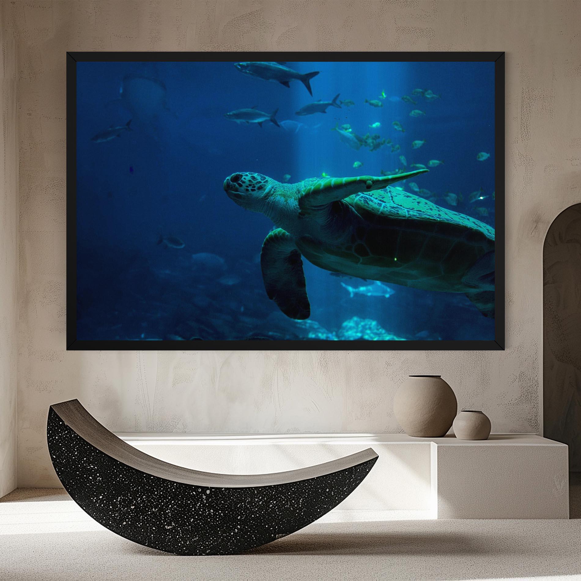 Vászonkép Green Turtule mockup 8