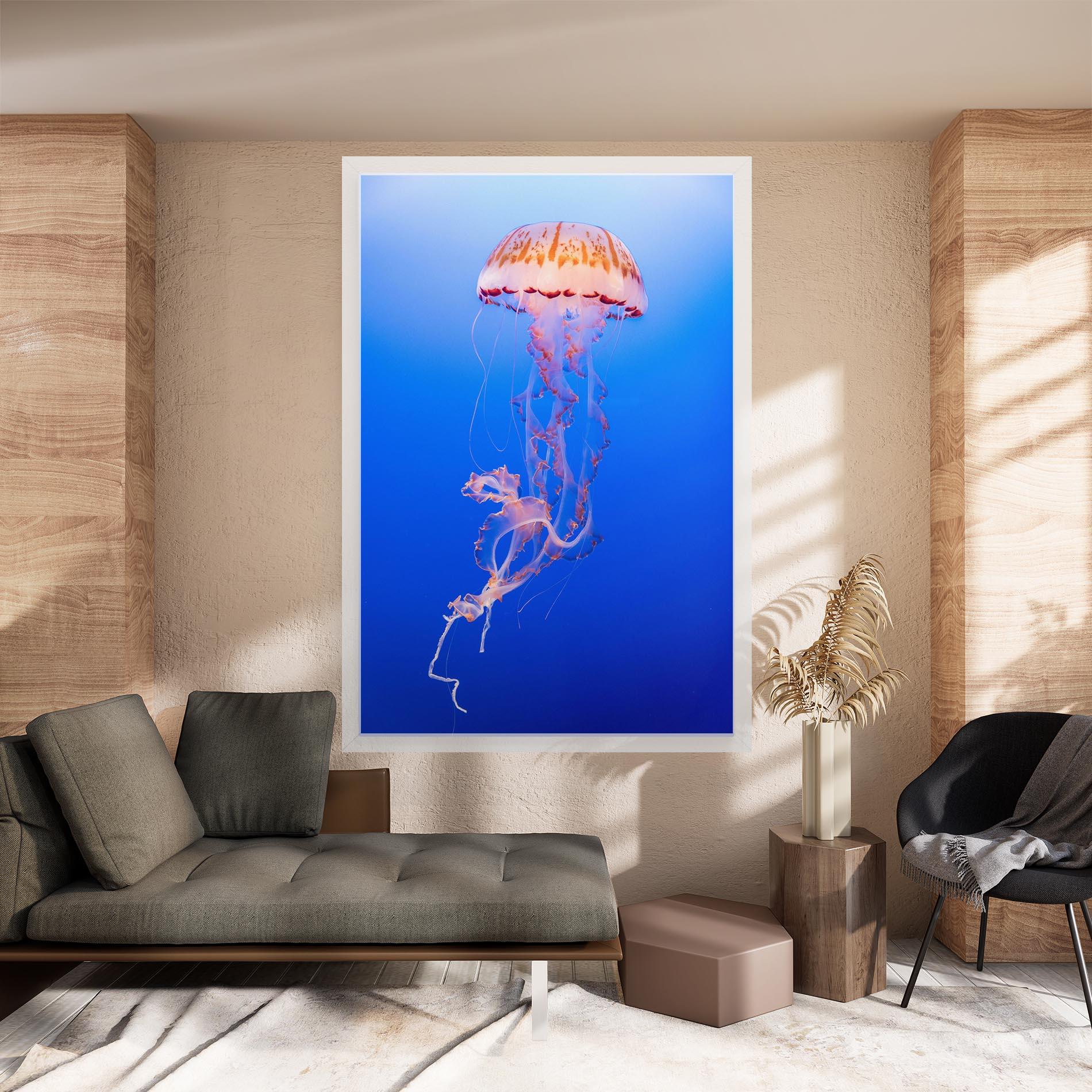 Vászonkép Pretty White Jellyfish mockup 8