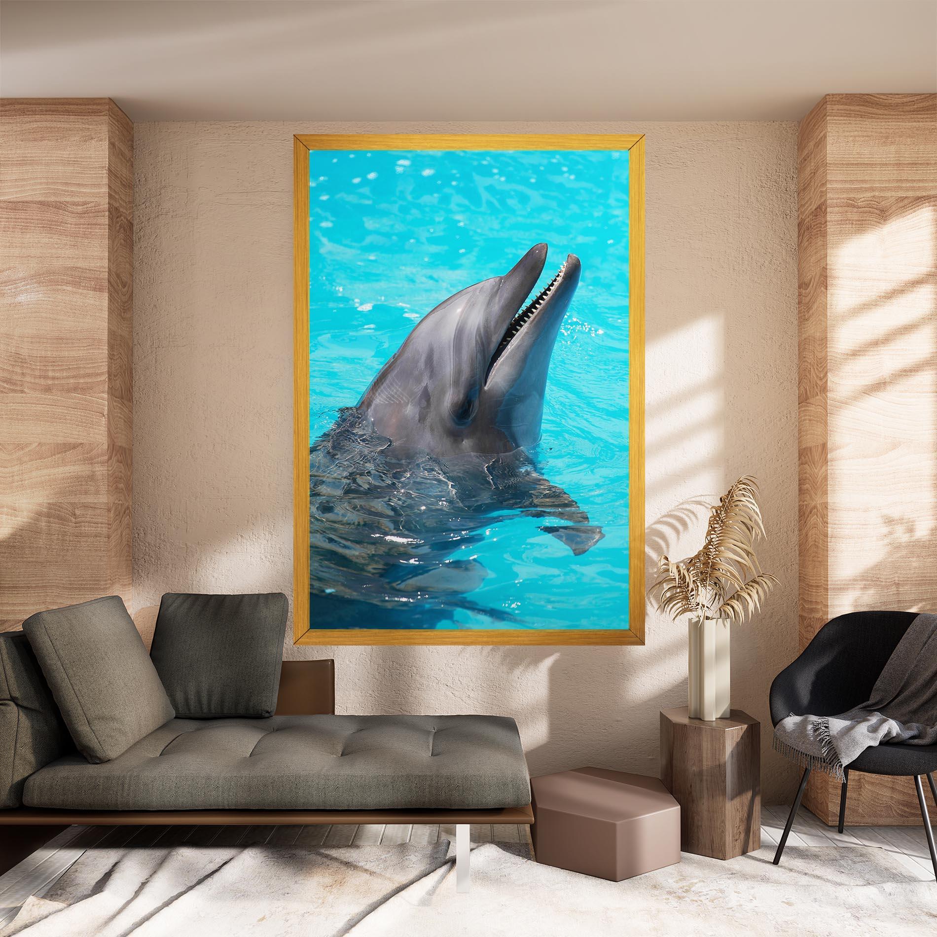 Vászonkép Trained Dolphin mockup 8