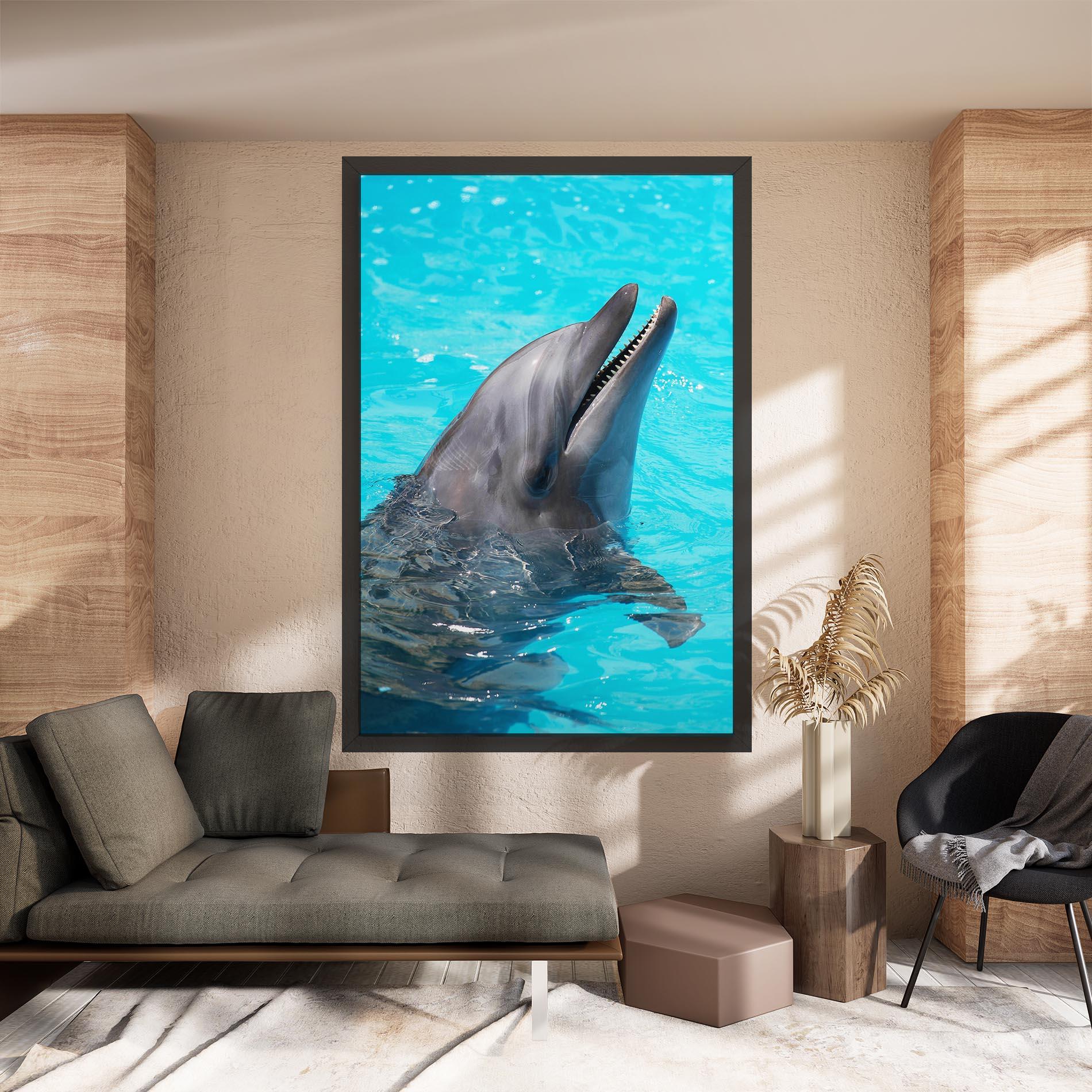 Vászonkép Trained Dolphin mockup 8