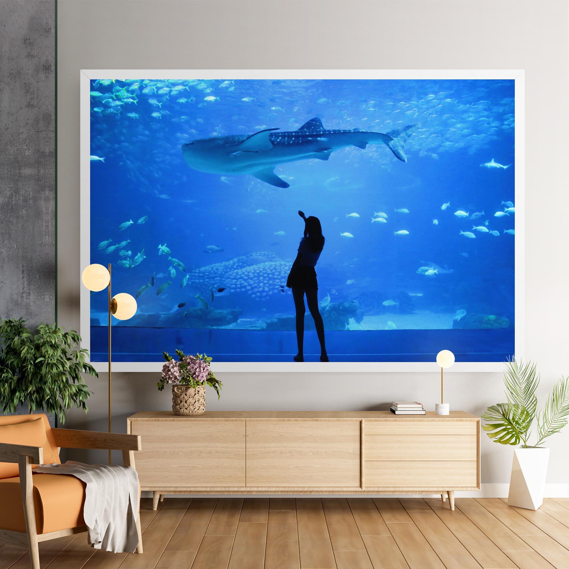 Vászonkép Aquarium Girl mockup 9