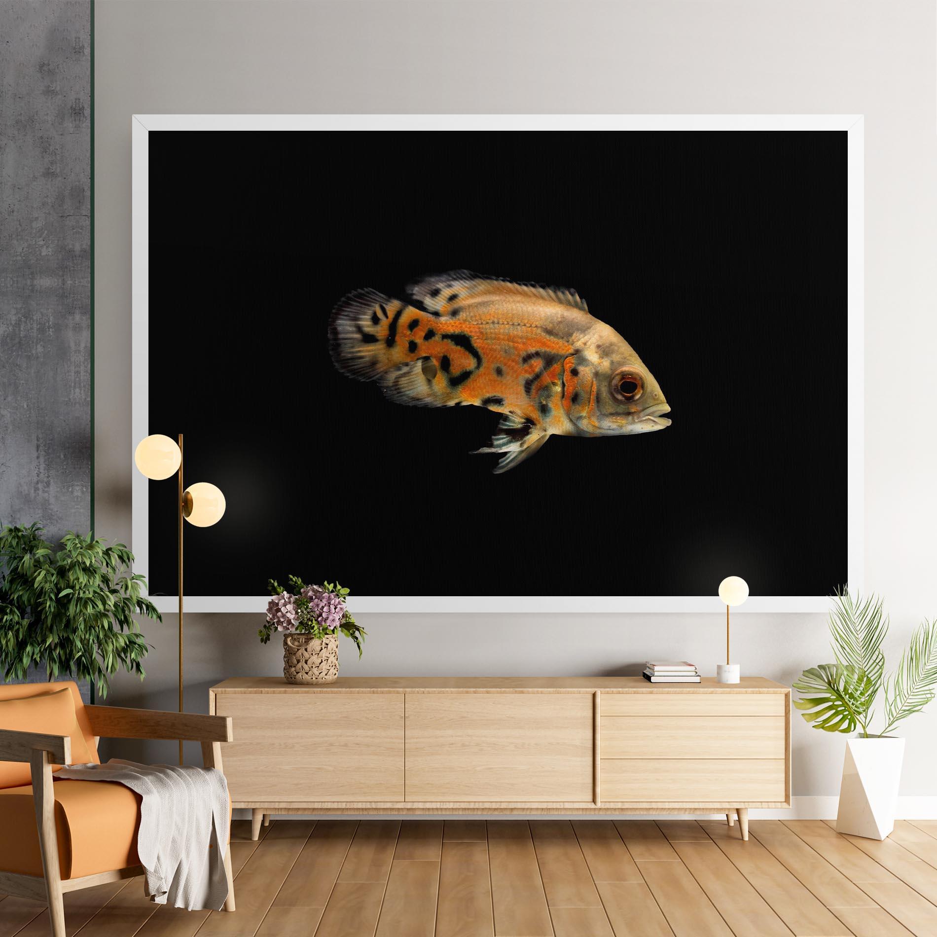Vászonkép Cute Brown Fish mockup 9
