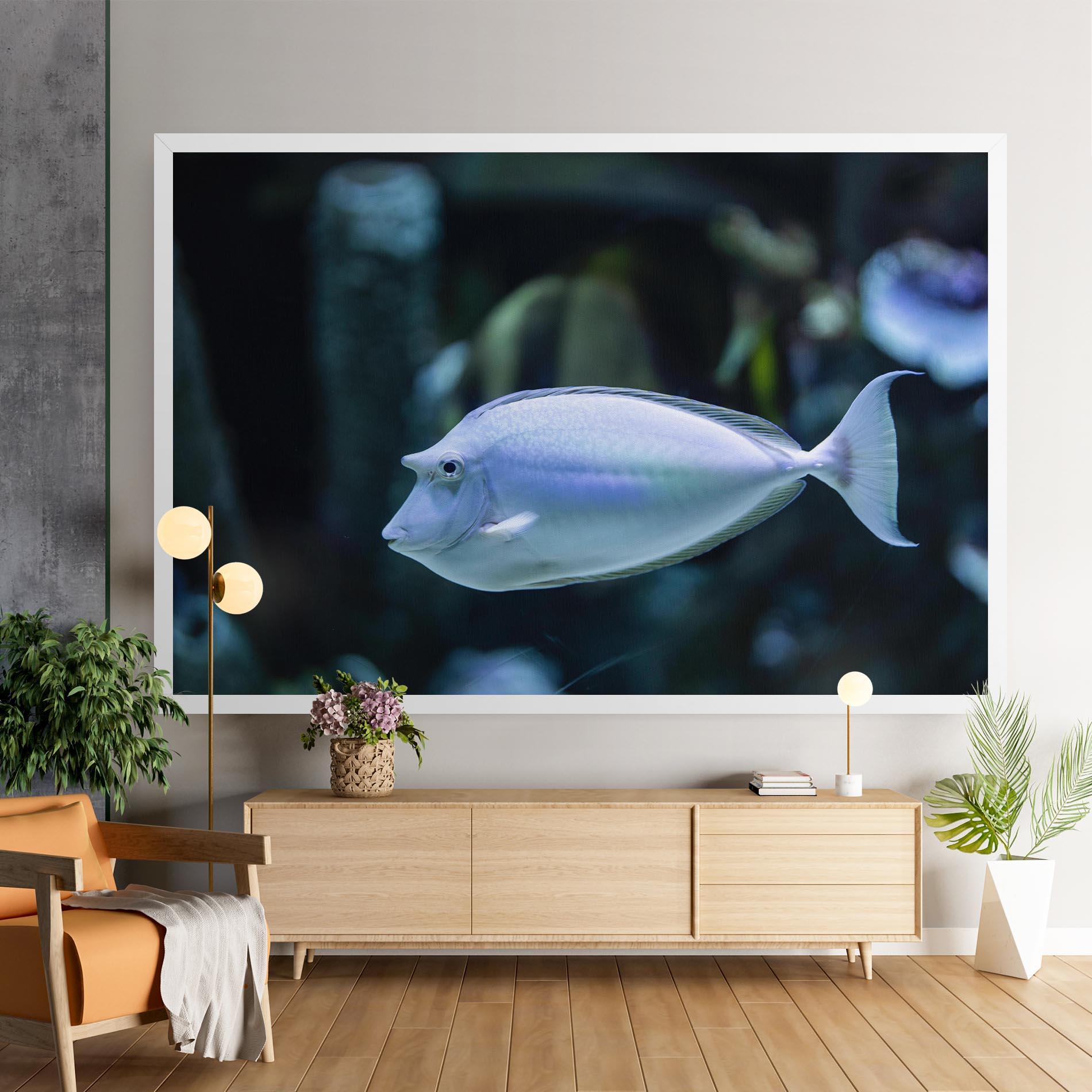 Vászonkép Funny Face Fish mockup 9