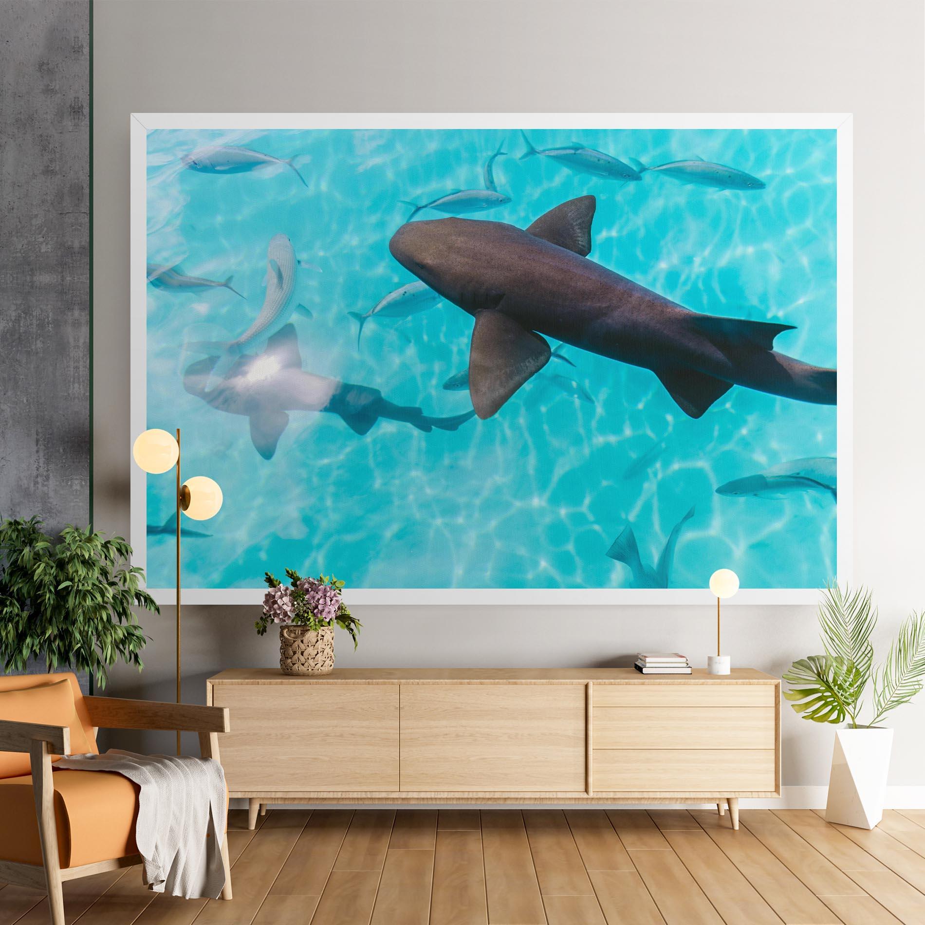 Vászonkép Pretty Shark mockup 9