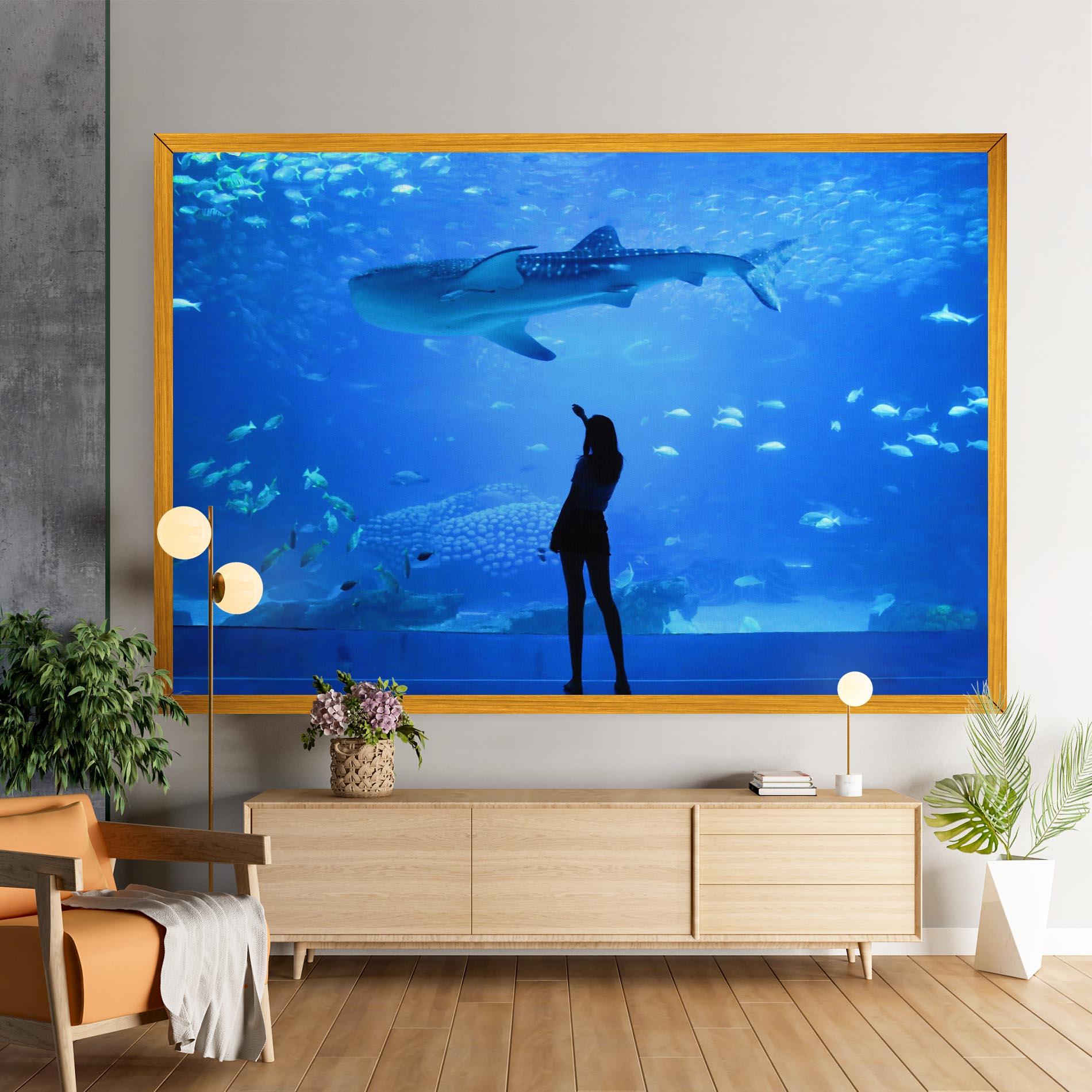 Vászonkép Aquarium Girl mockup 9