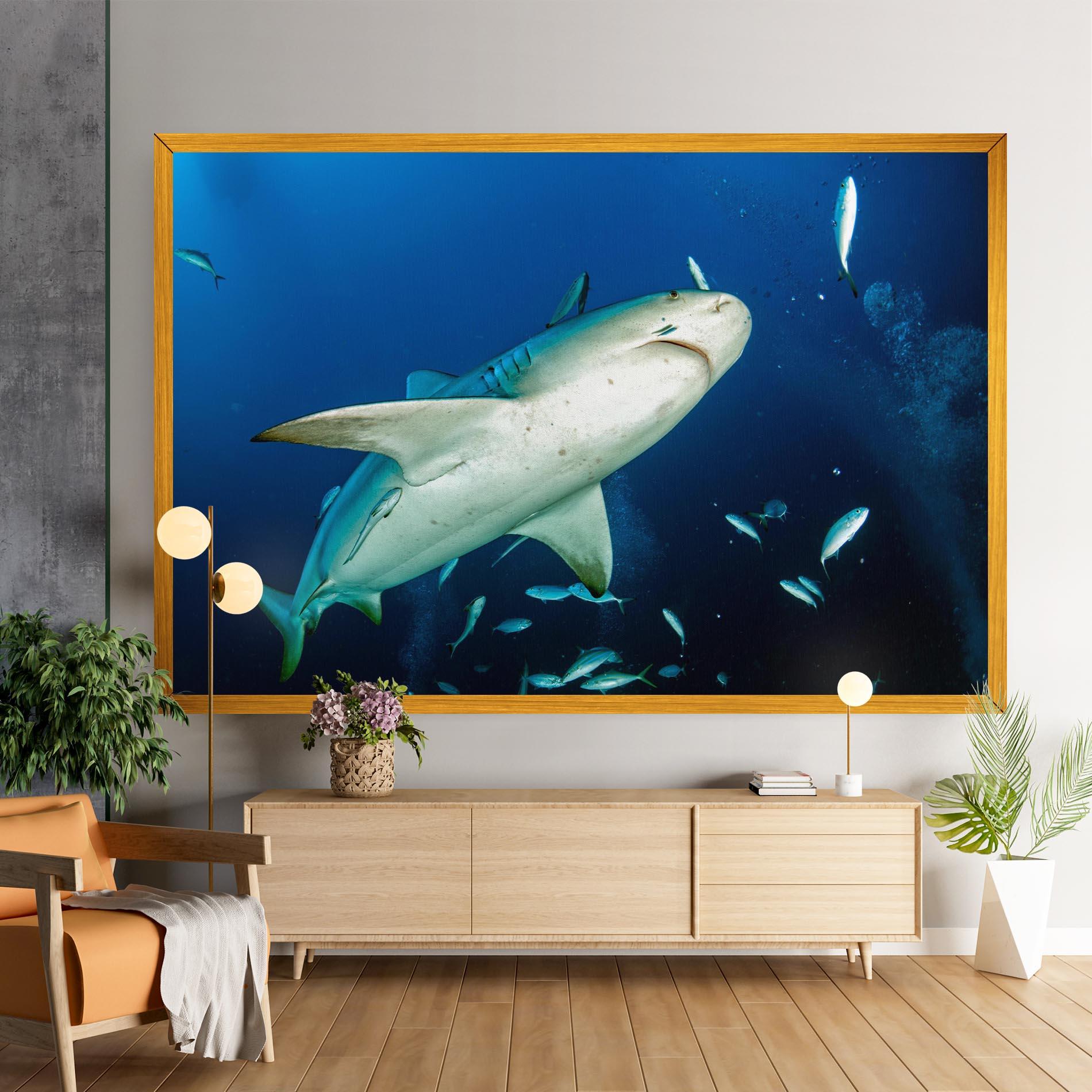 Vászonkép Bull Shark mockup 9