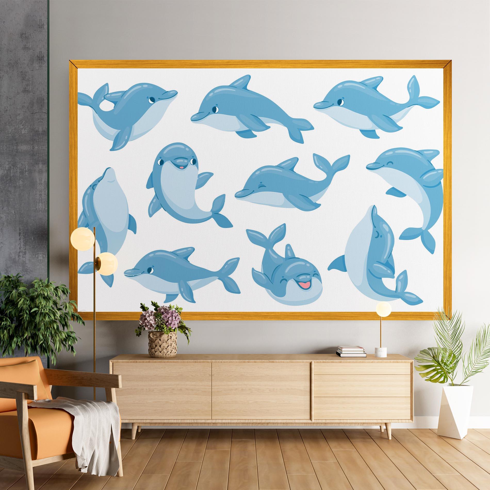Vászonkép Dolphin mockup 9