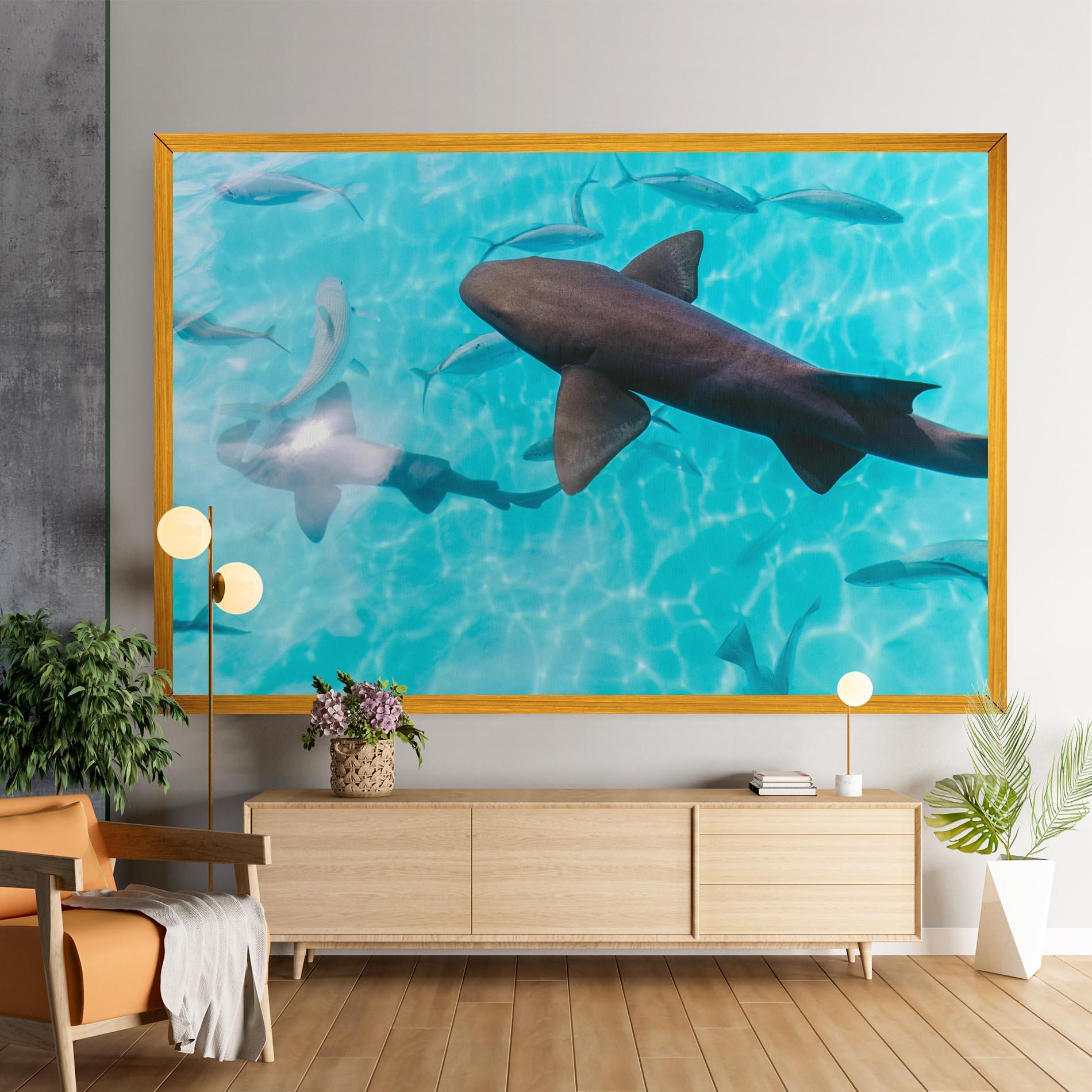 Vászonkép Pretty Shark mockup 9