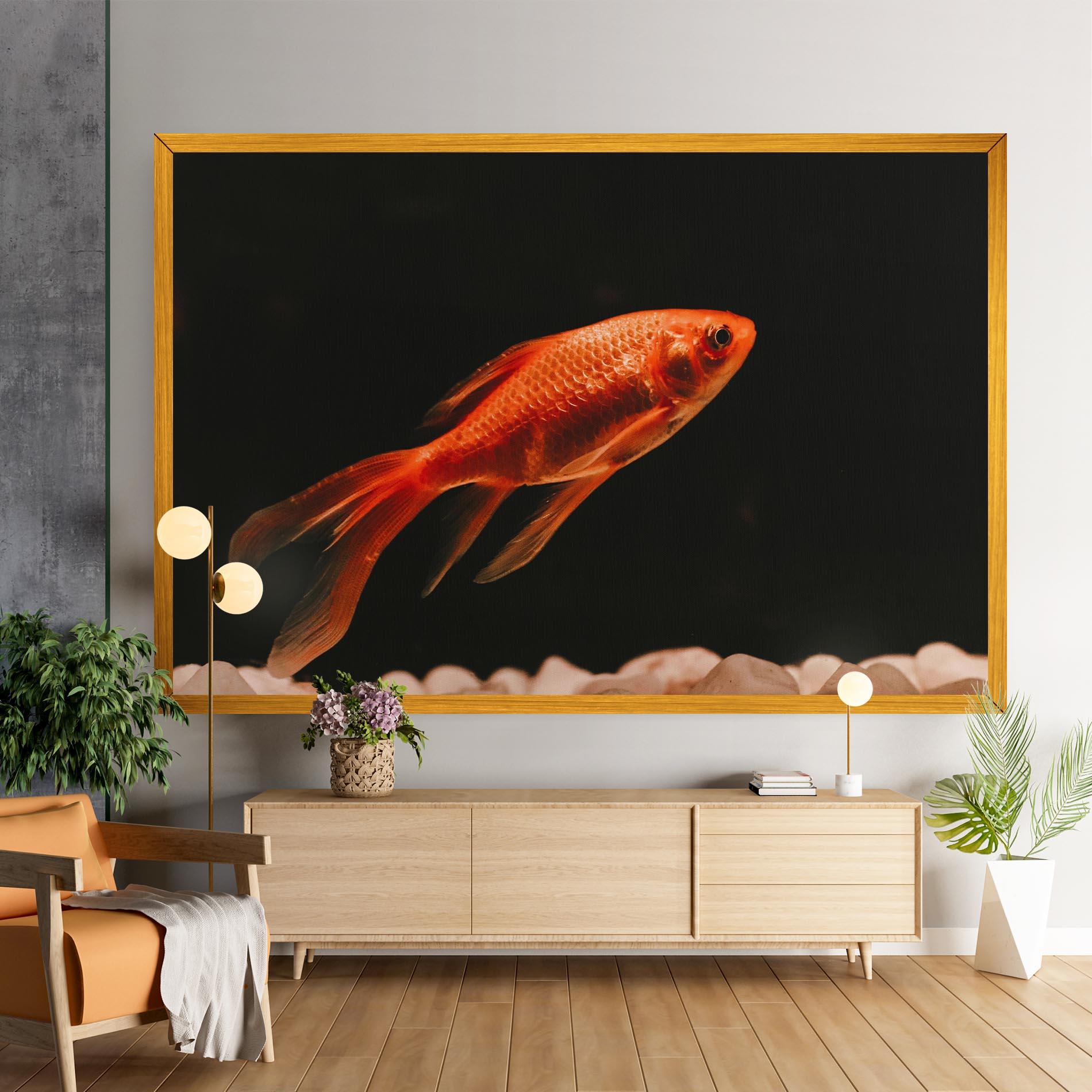Vászonkép Small Orange Fish mockup 9