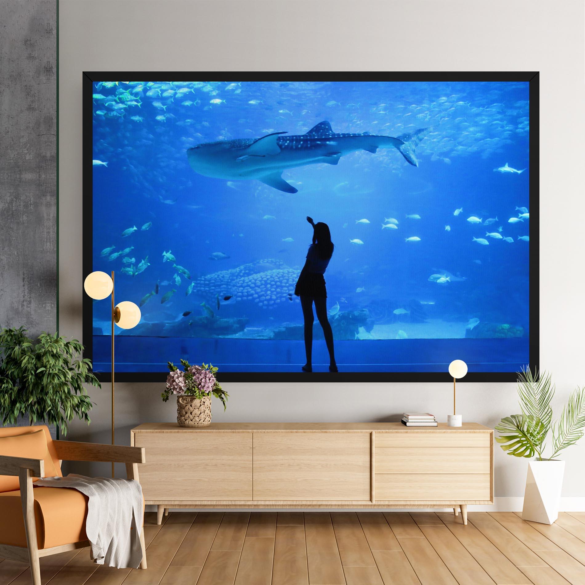 Vászonkép Aquarium Girl mockup 9