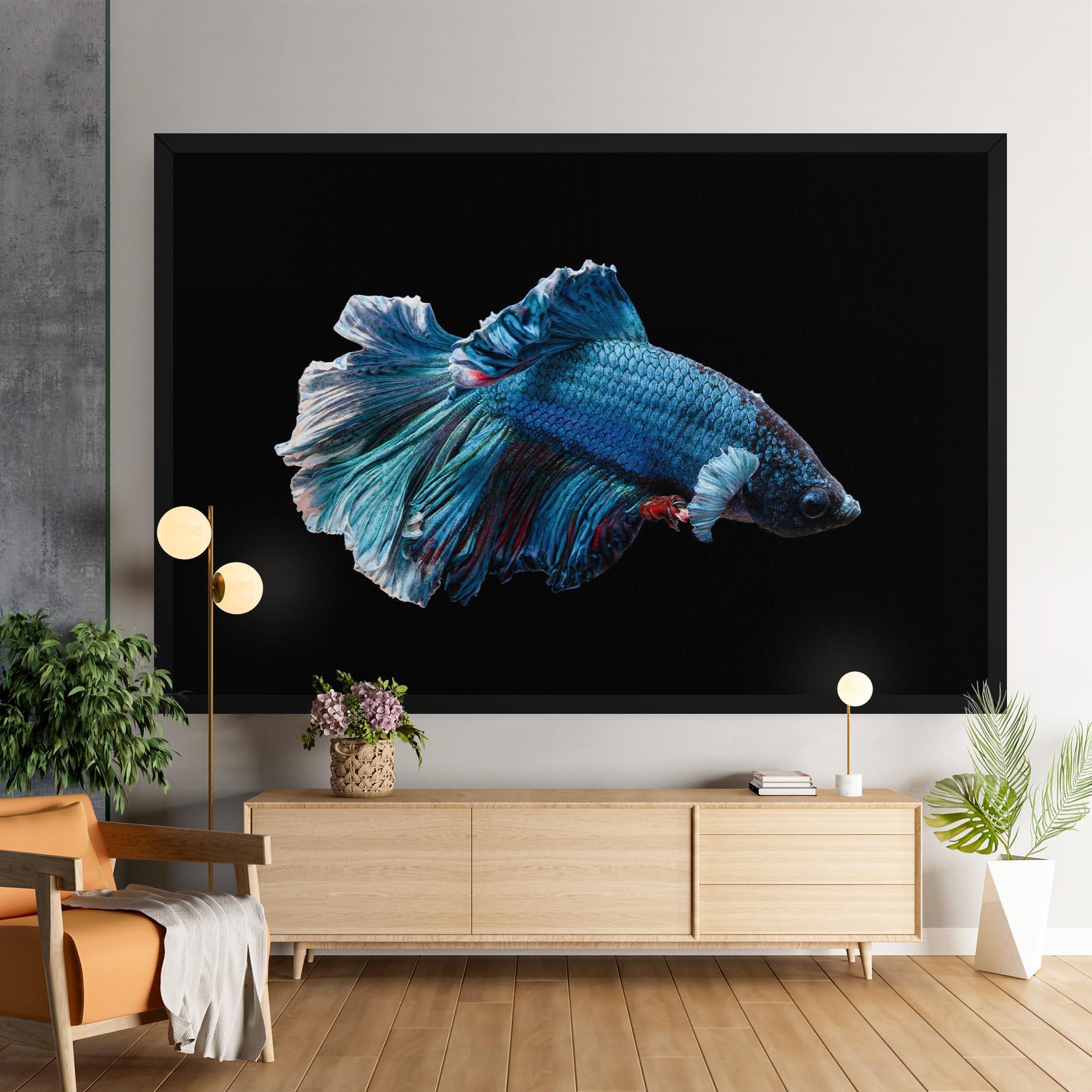 Vászonkép Blue Betta mockup 9