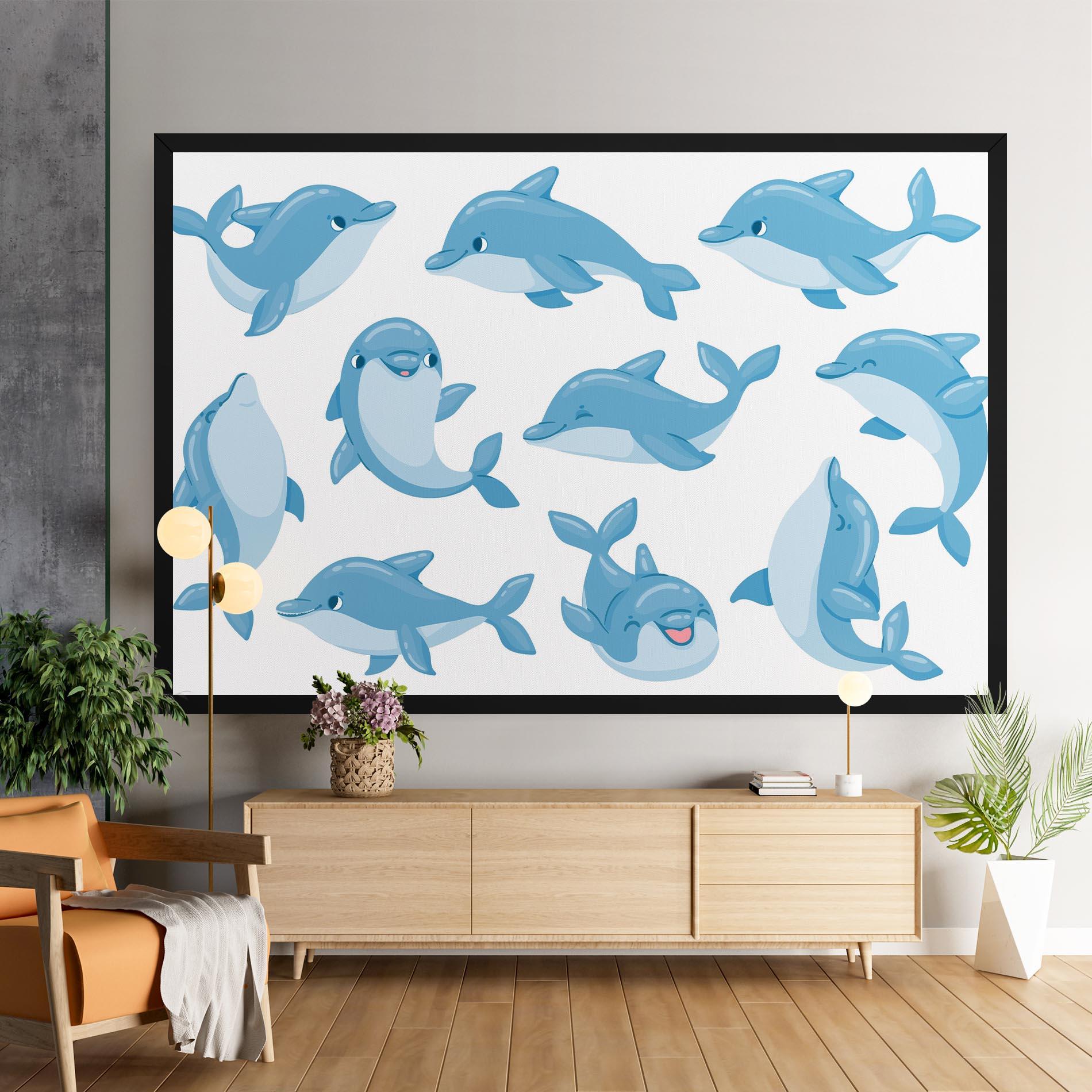 Vászonkép Dolphin mockup 9
