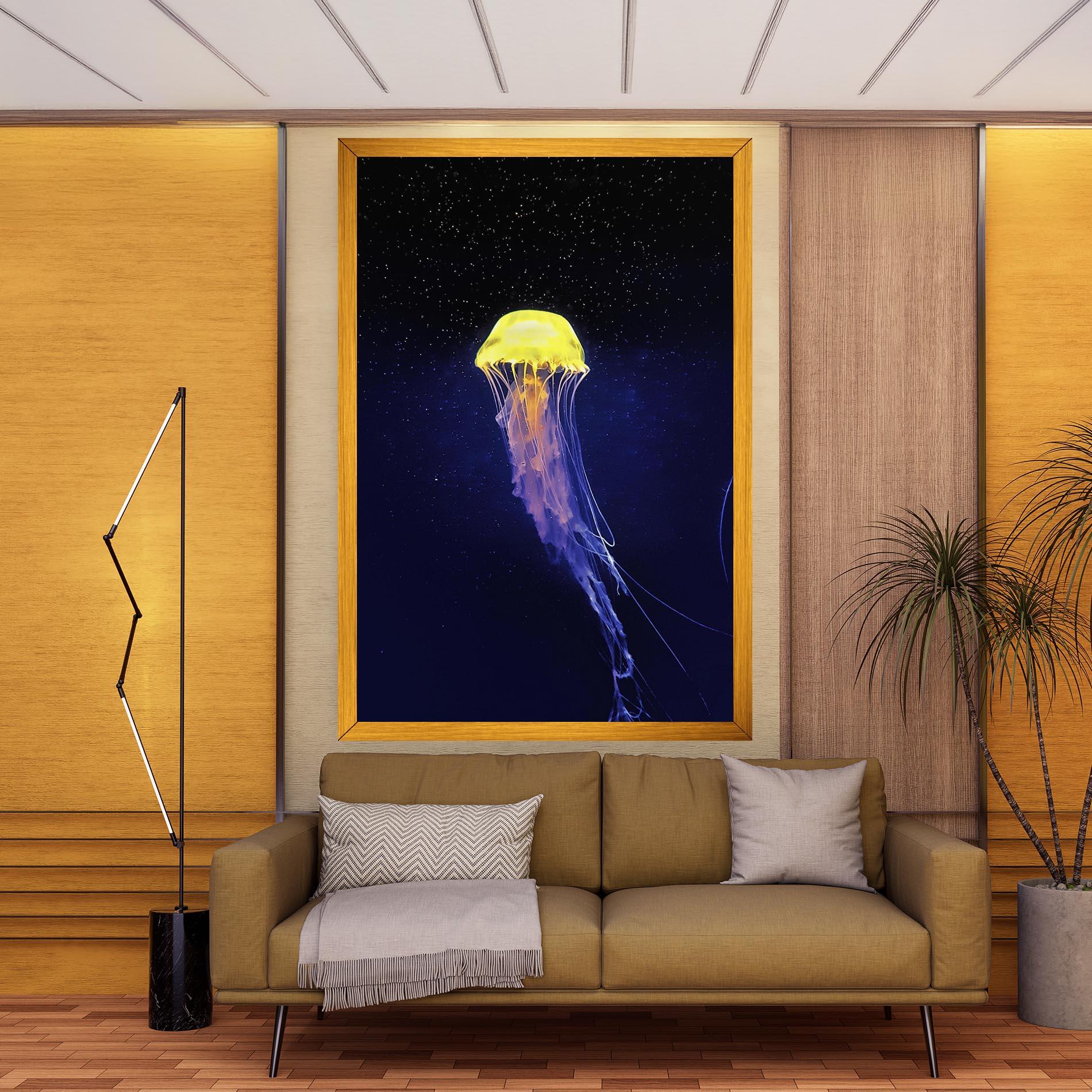 Vászonkép Purple Jellyfish mockup 9
