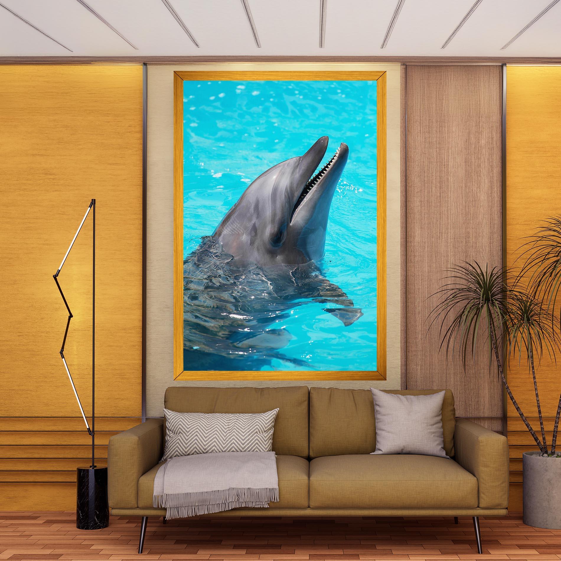 Vászonkép Trained Dolphin mockup 9