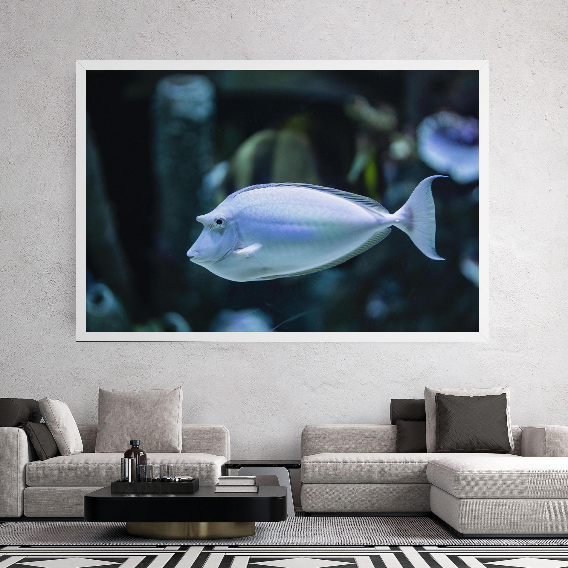 Vászonkép Funny Face Fish mockup 2