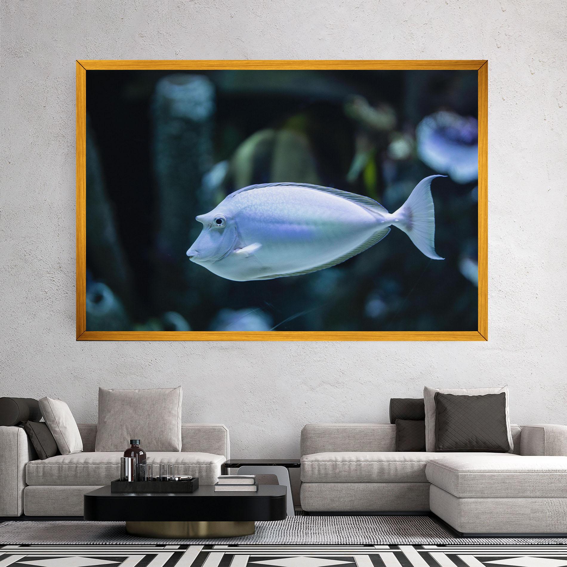 Vászonkép Funny Face Fish mockup 2