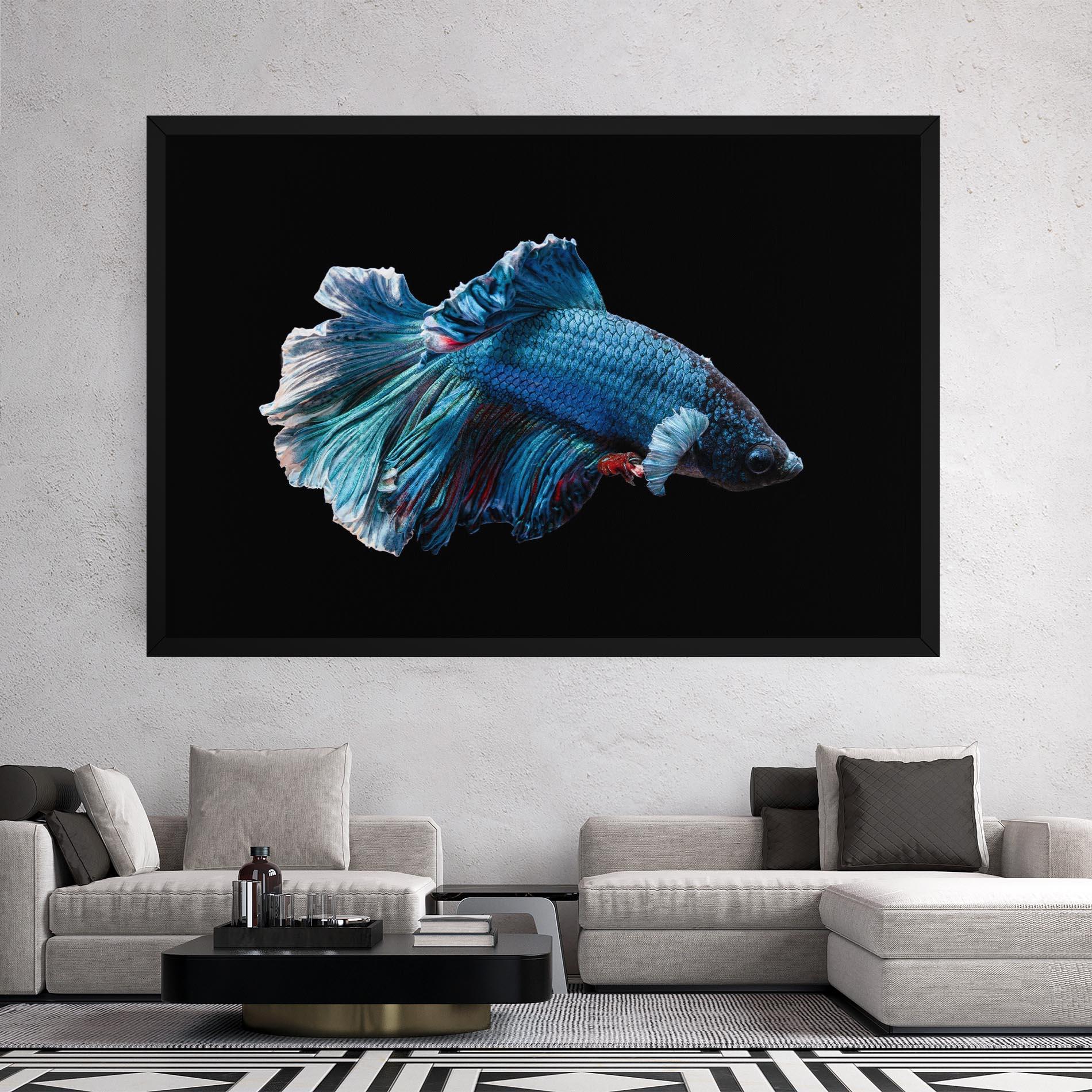 Vászonkép Blue Betta mockup 2