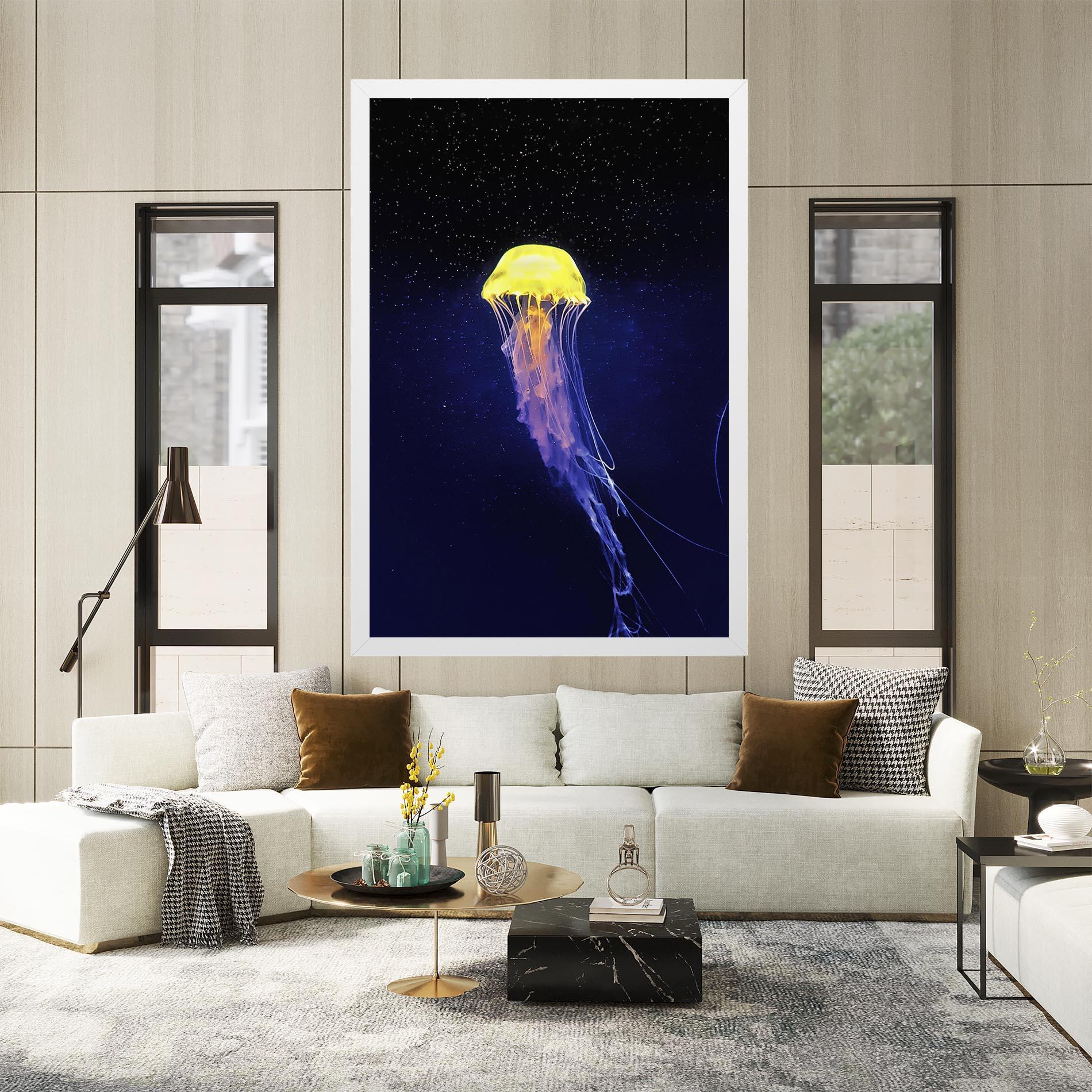 Vászonkép Purple Jellyfish mockup 2