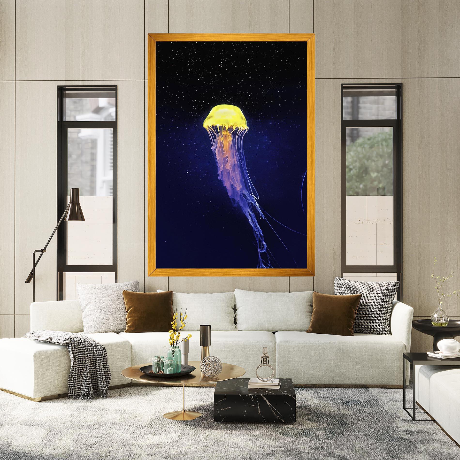 Vászonkép Purple Jellyfish mockup 2