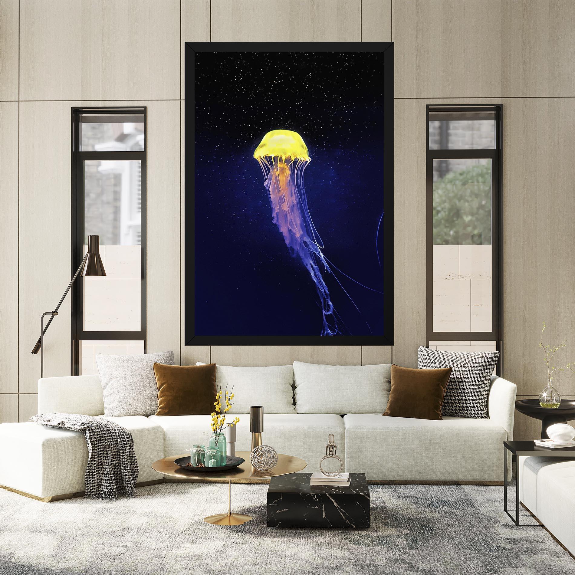 Vászonkép Purple Jellyfish mockup 2