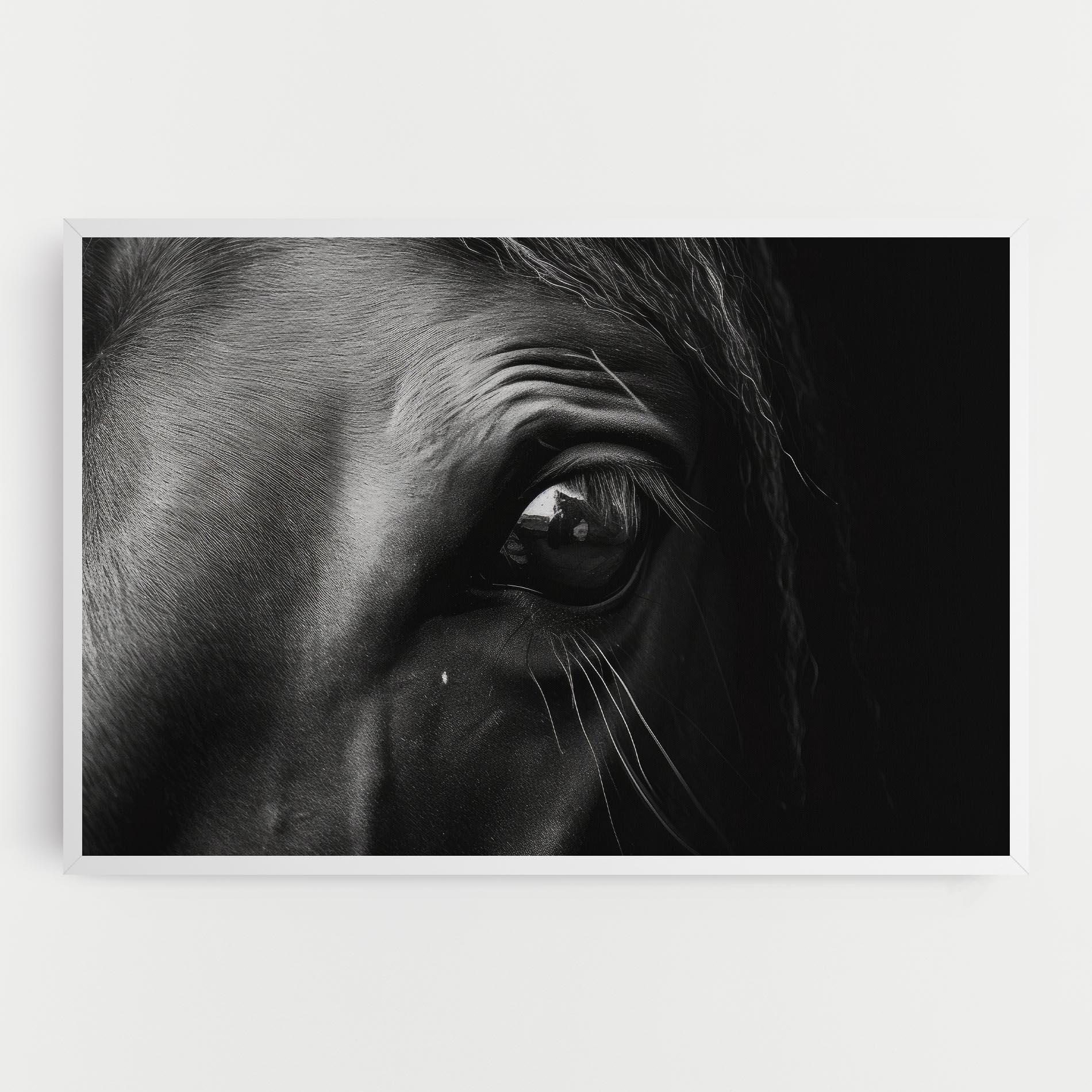 Vászonkép Black Horse Eye mockup 0