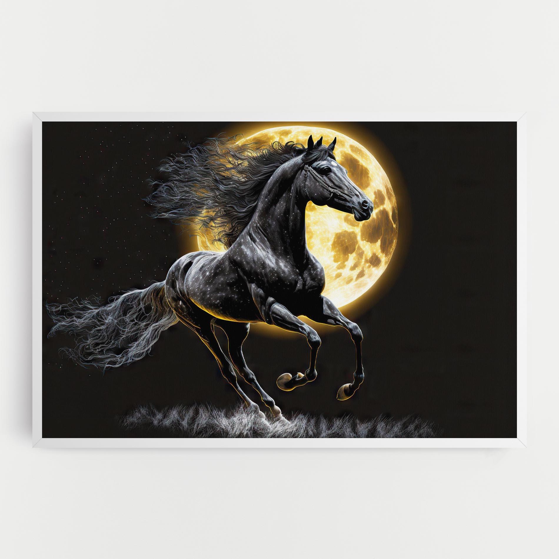 Vászonkép Gold Moon Horse mockup 0