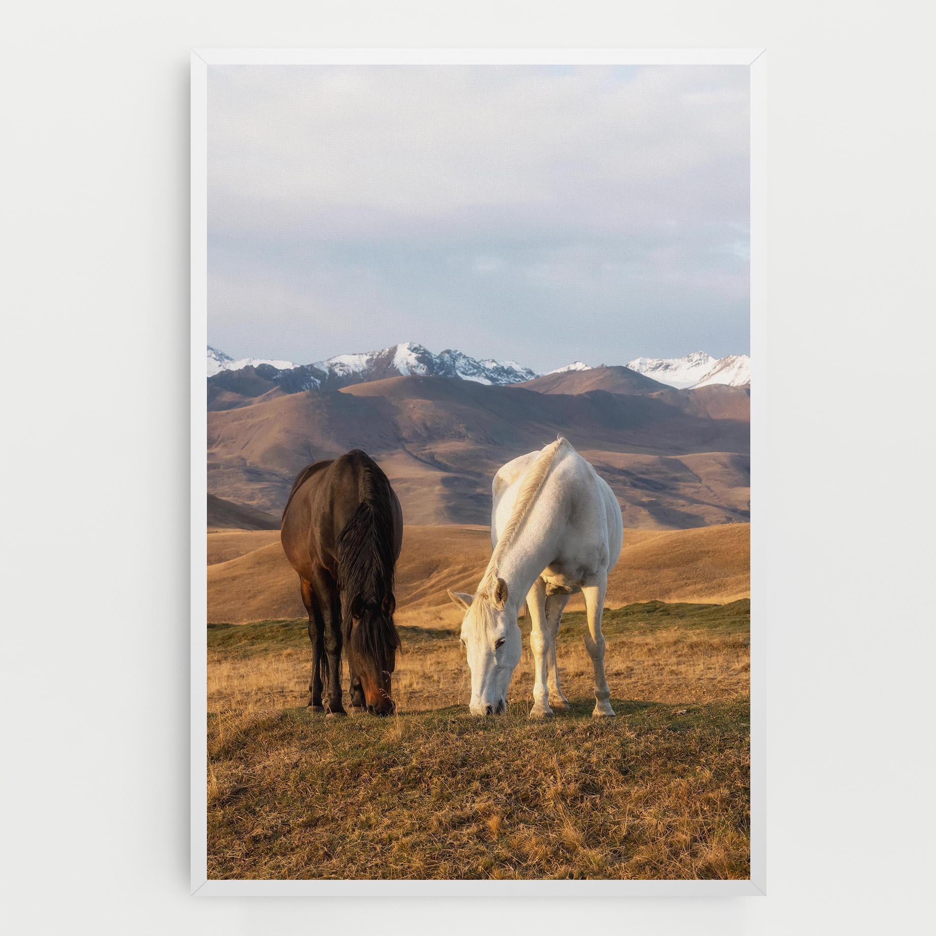 Vászonkép Mountain Horses mockup 0
