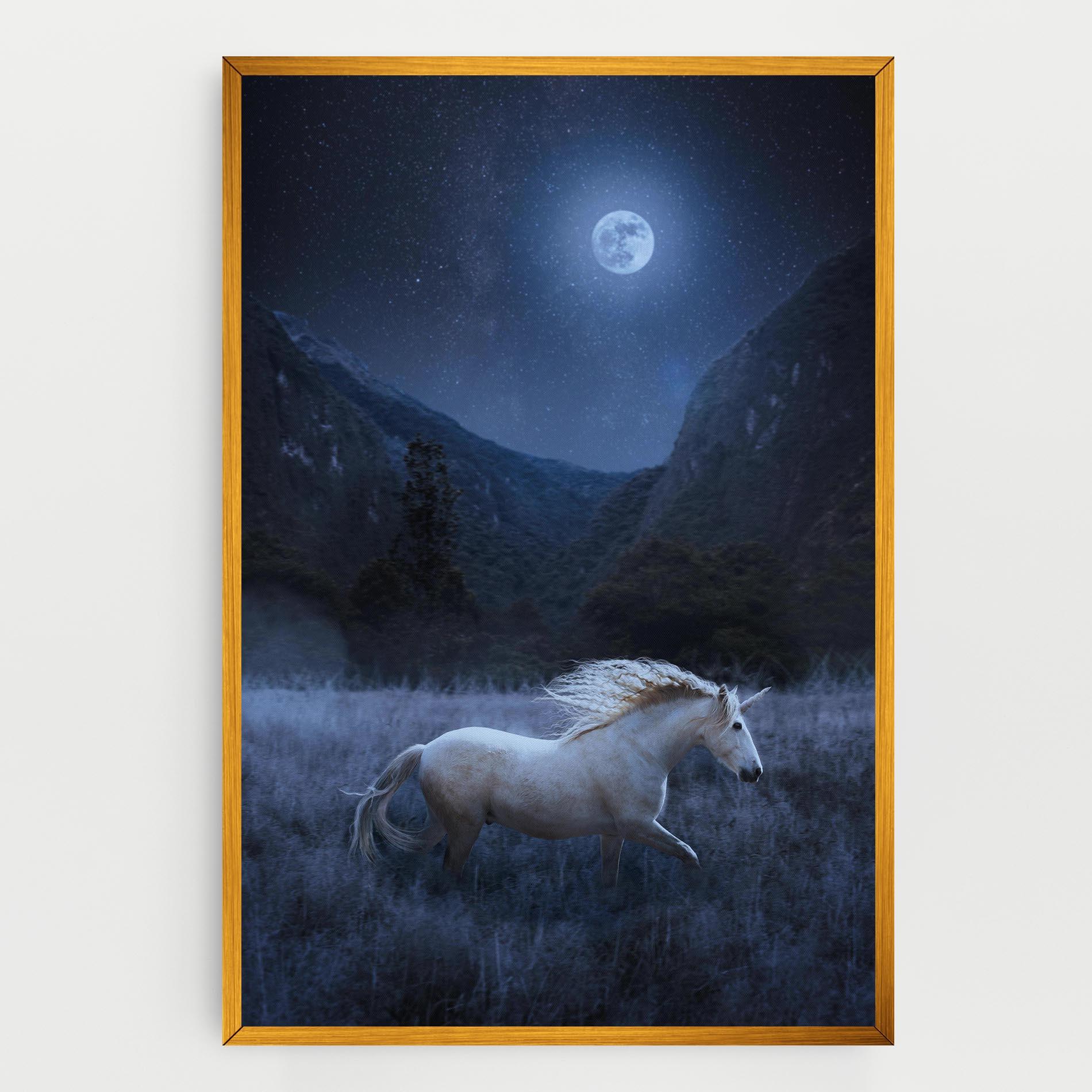 Vászonkép Blue Moon Unicorn mockup 0