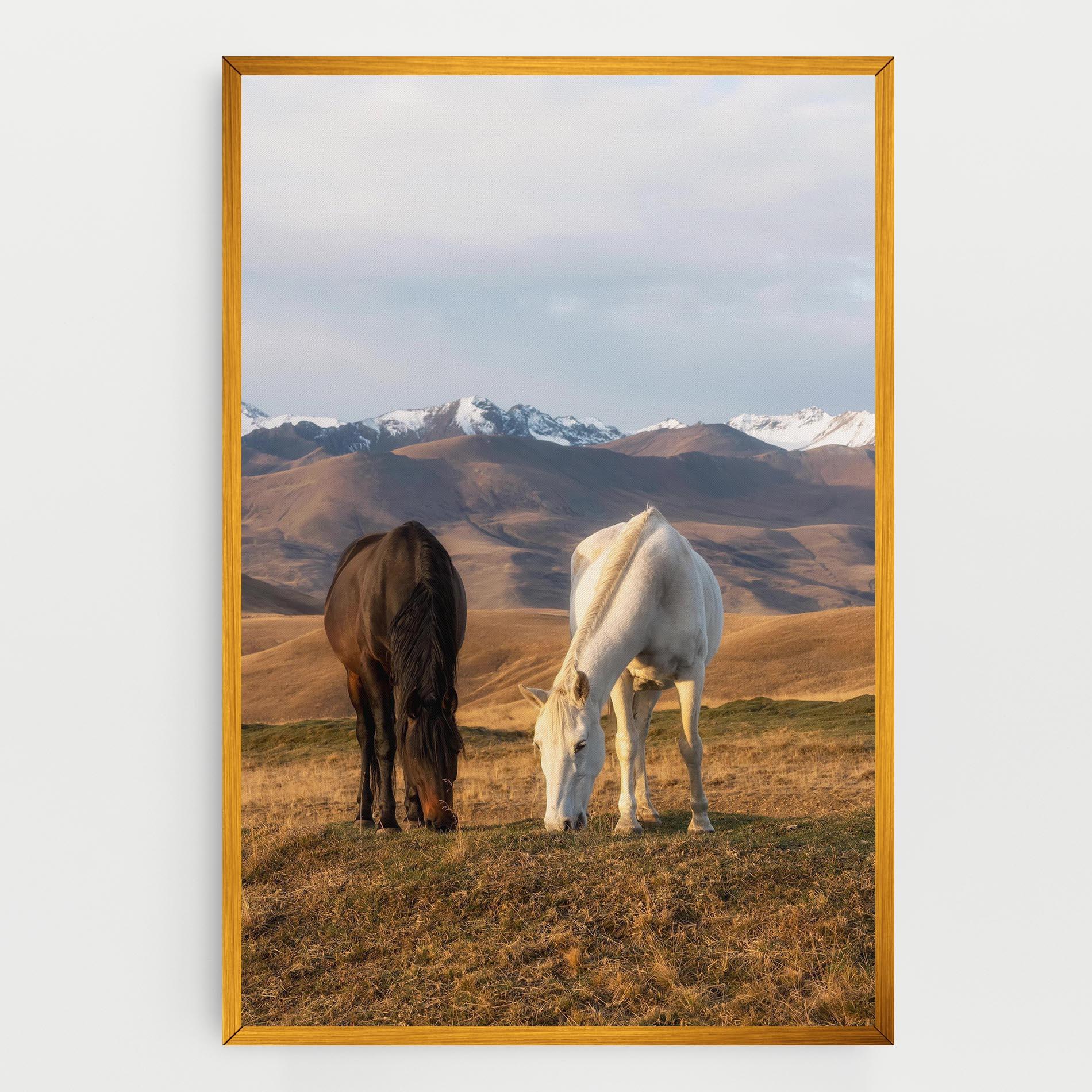 Vászonkép Mountain Horses mockup 0
