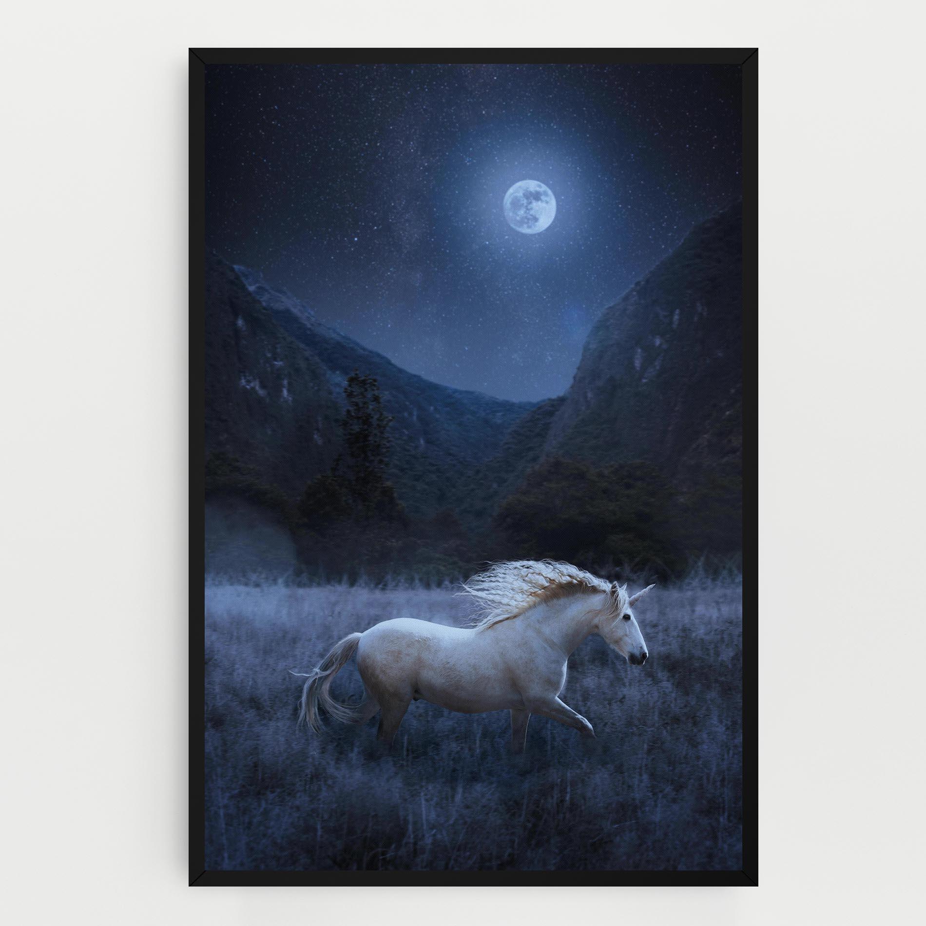 Vászonkép Blue Moon Unicorn mockup 0