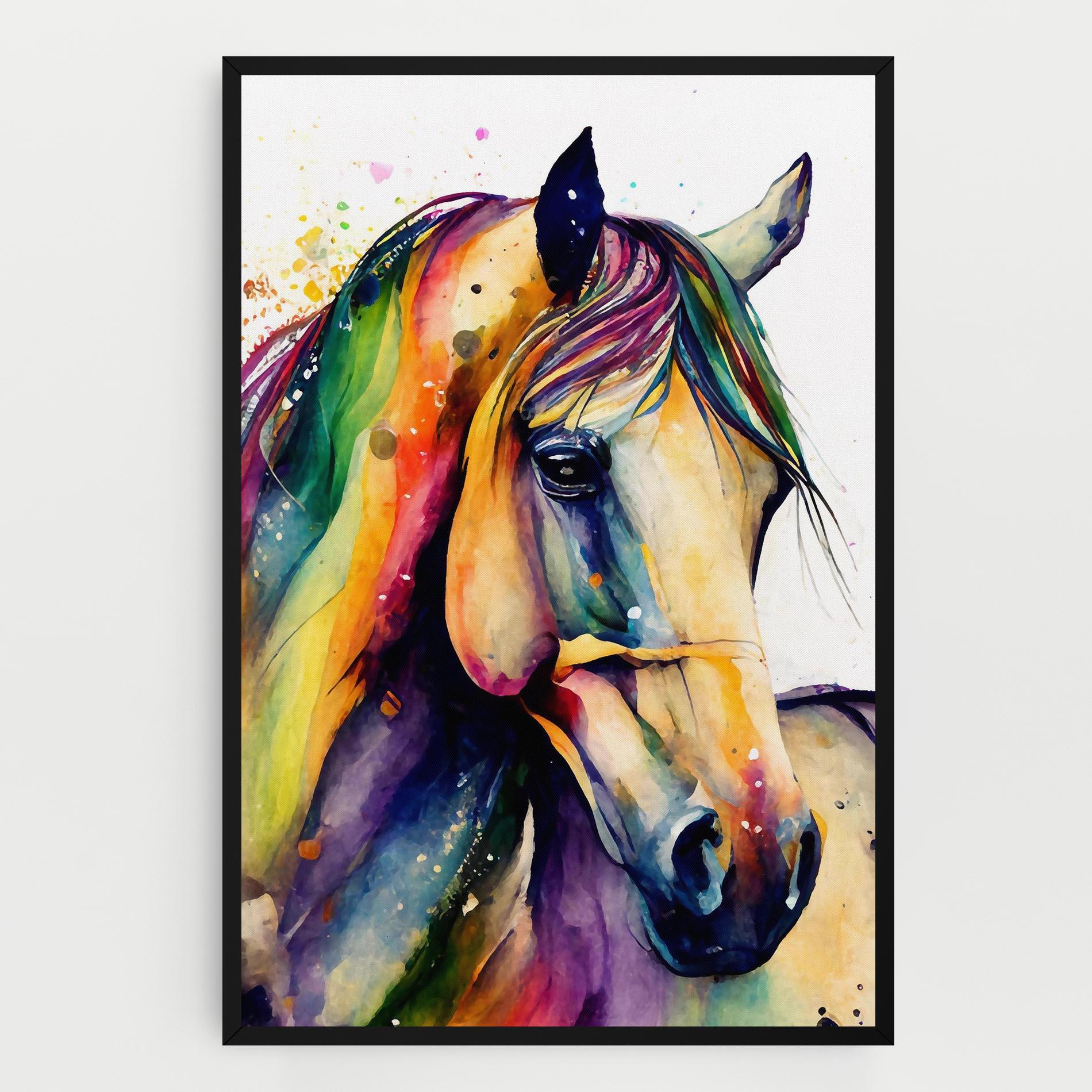 Vászonkép Colorful Horse mockup 0