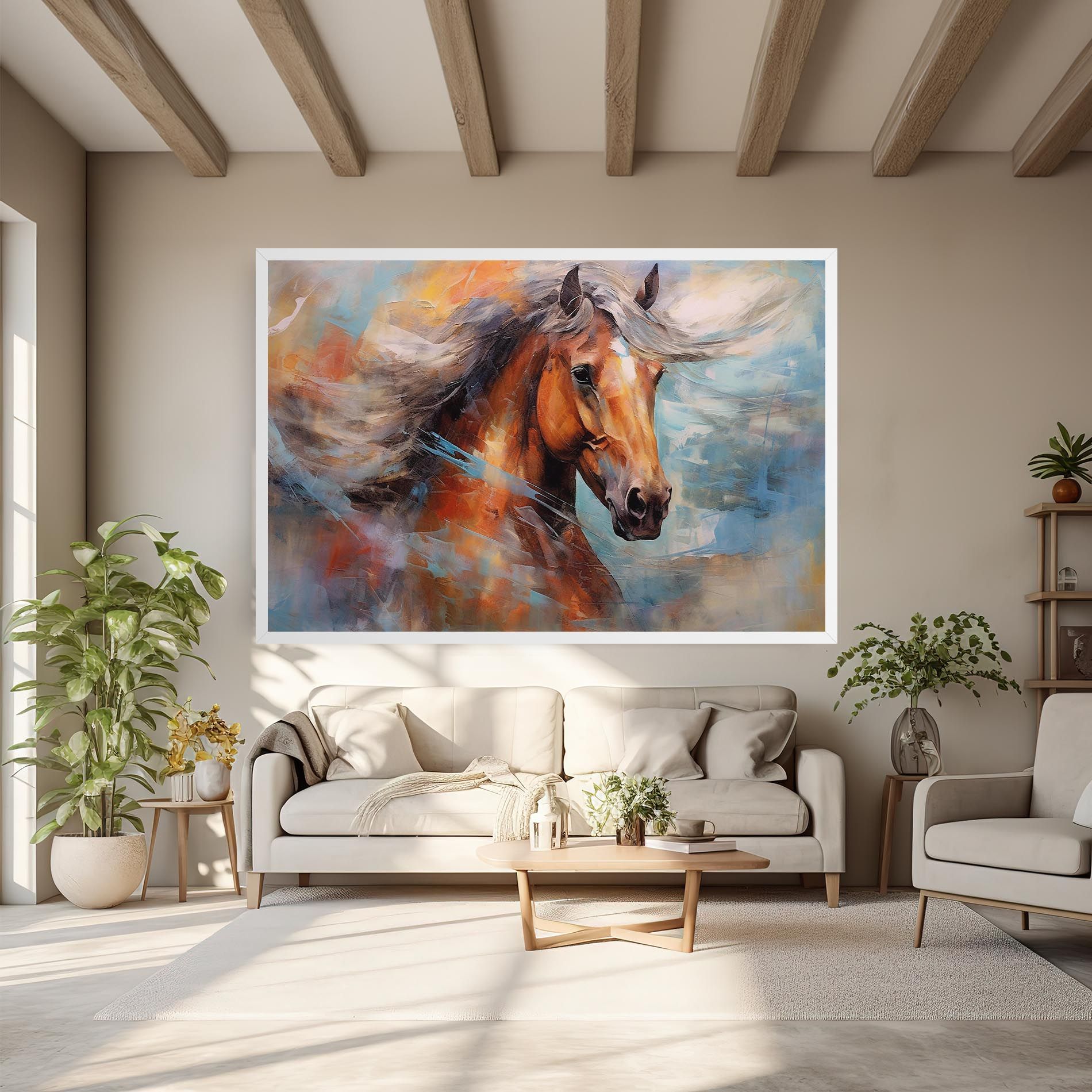 Beautiful Brown Horse mockup 6
